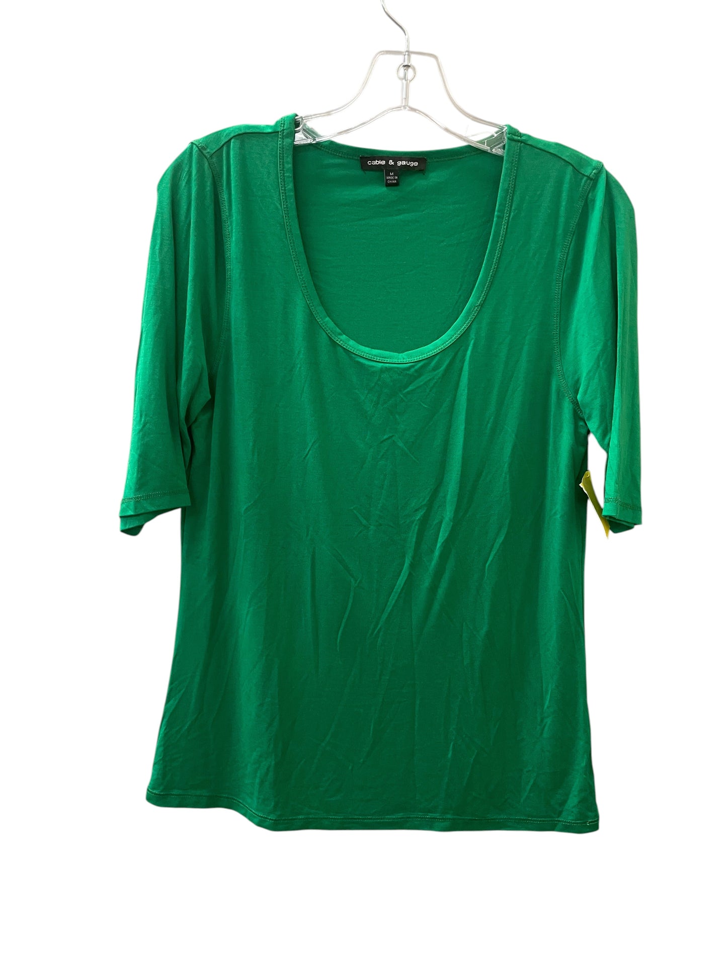 Top Ss By Cable And Gauge In Green, Size:M
