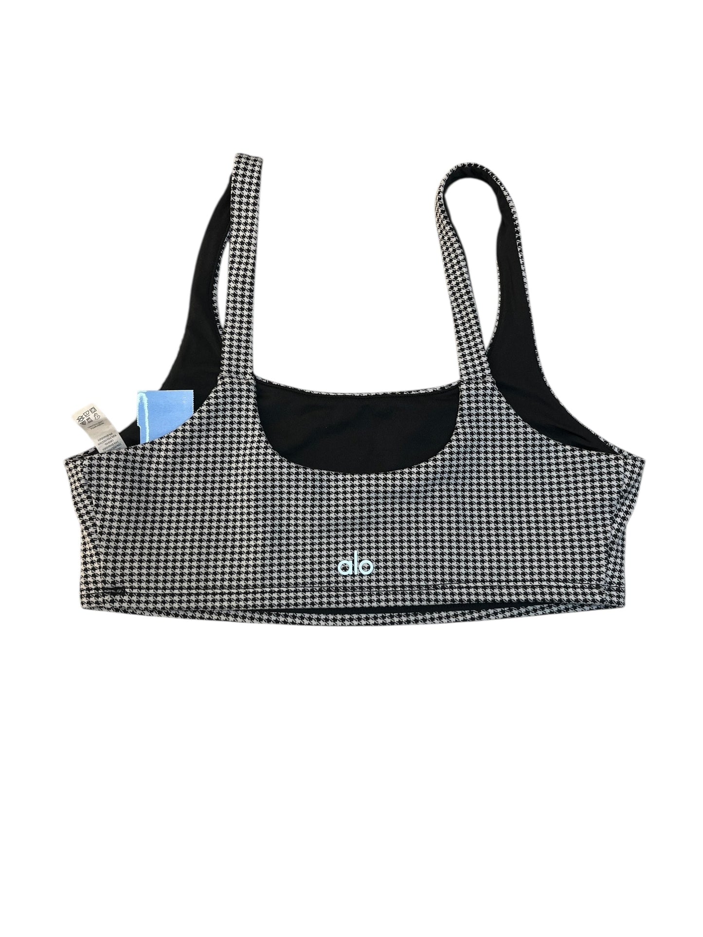 Athletic Bra By Alo In Checkered Pattern, Size:M