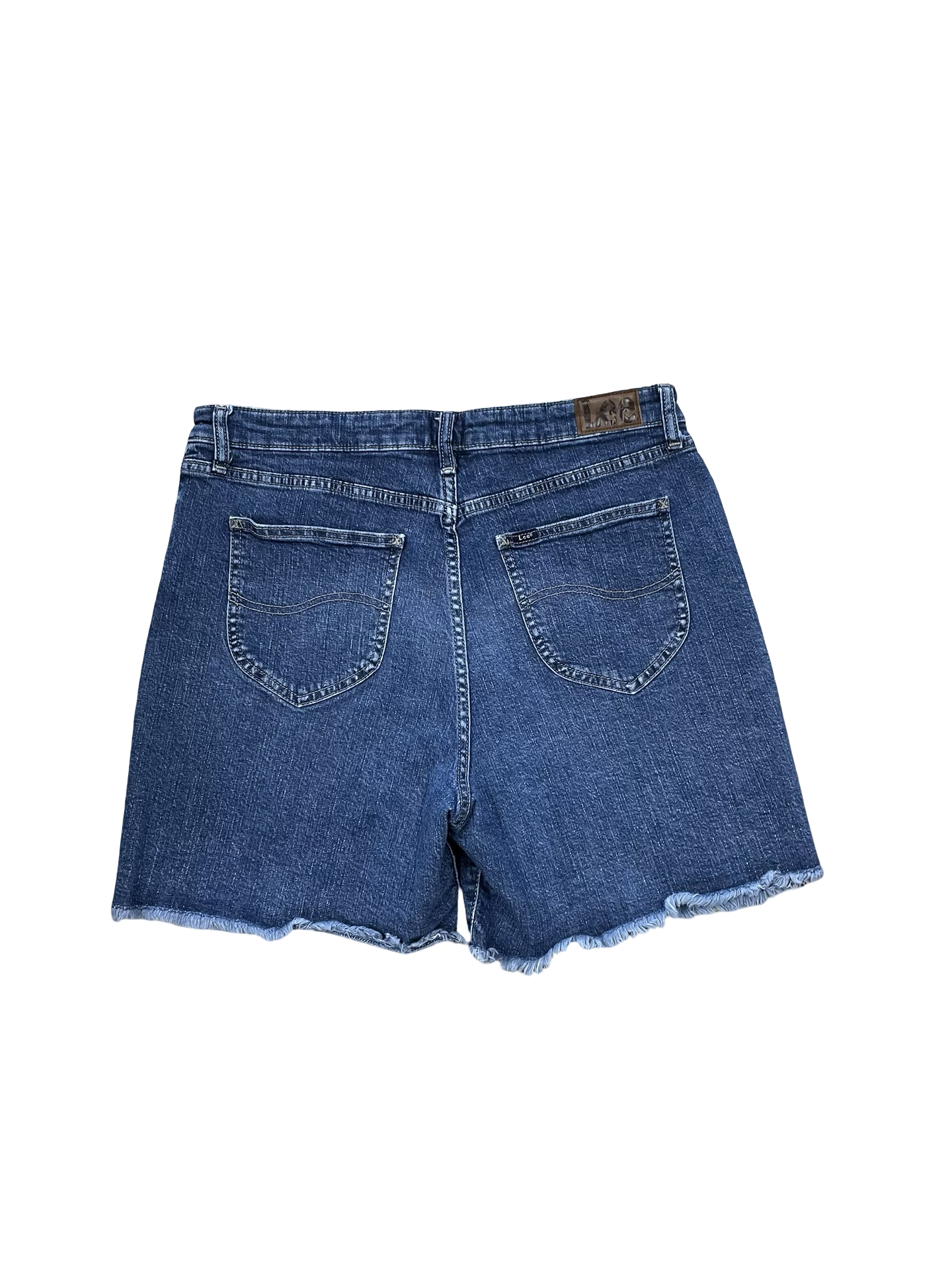 Shorts By Lee In Blue Denim, Size:14
