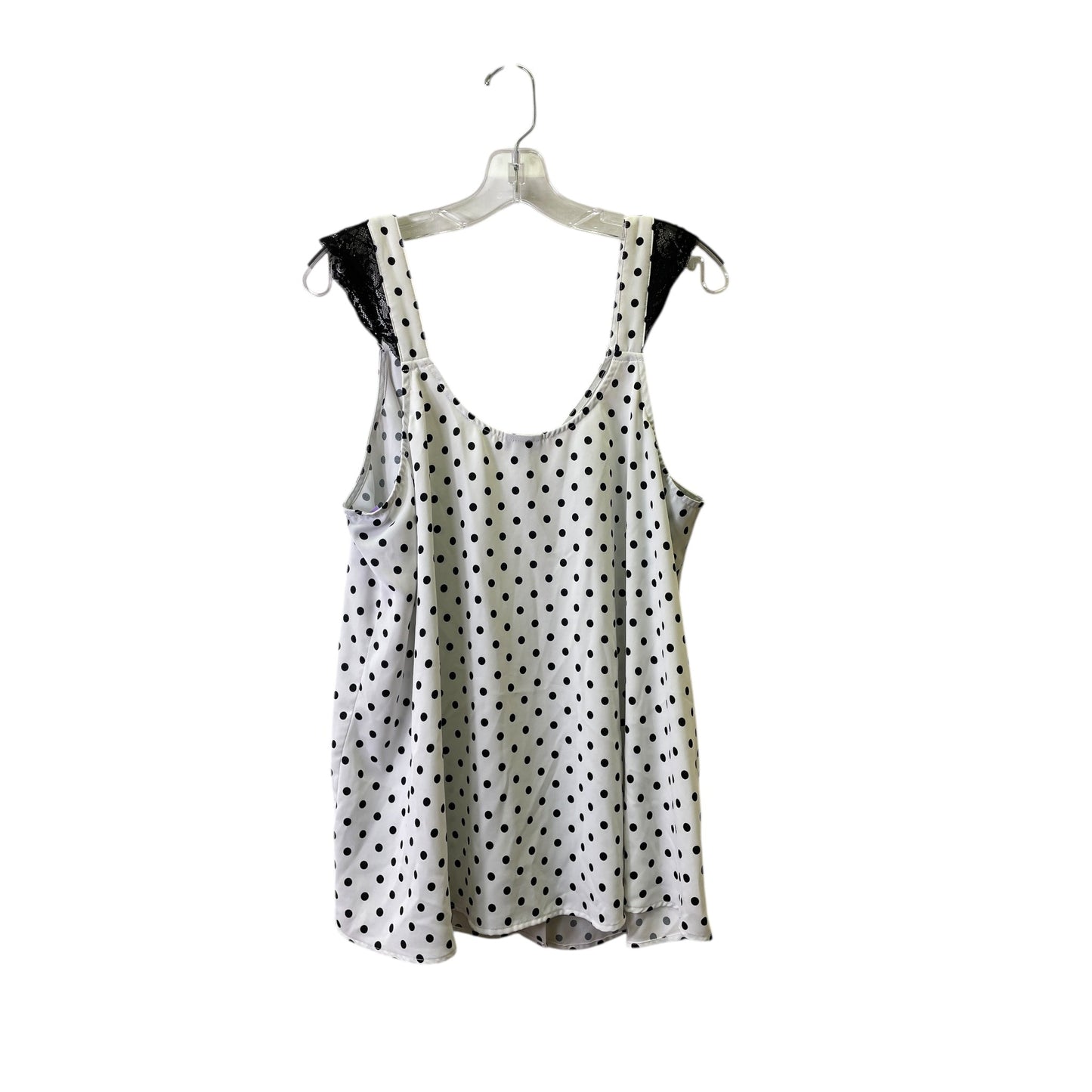 Top Sleeveless By Torrid In Black & White, Size:2X