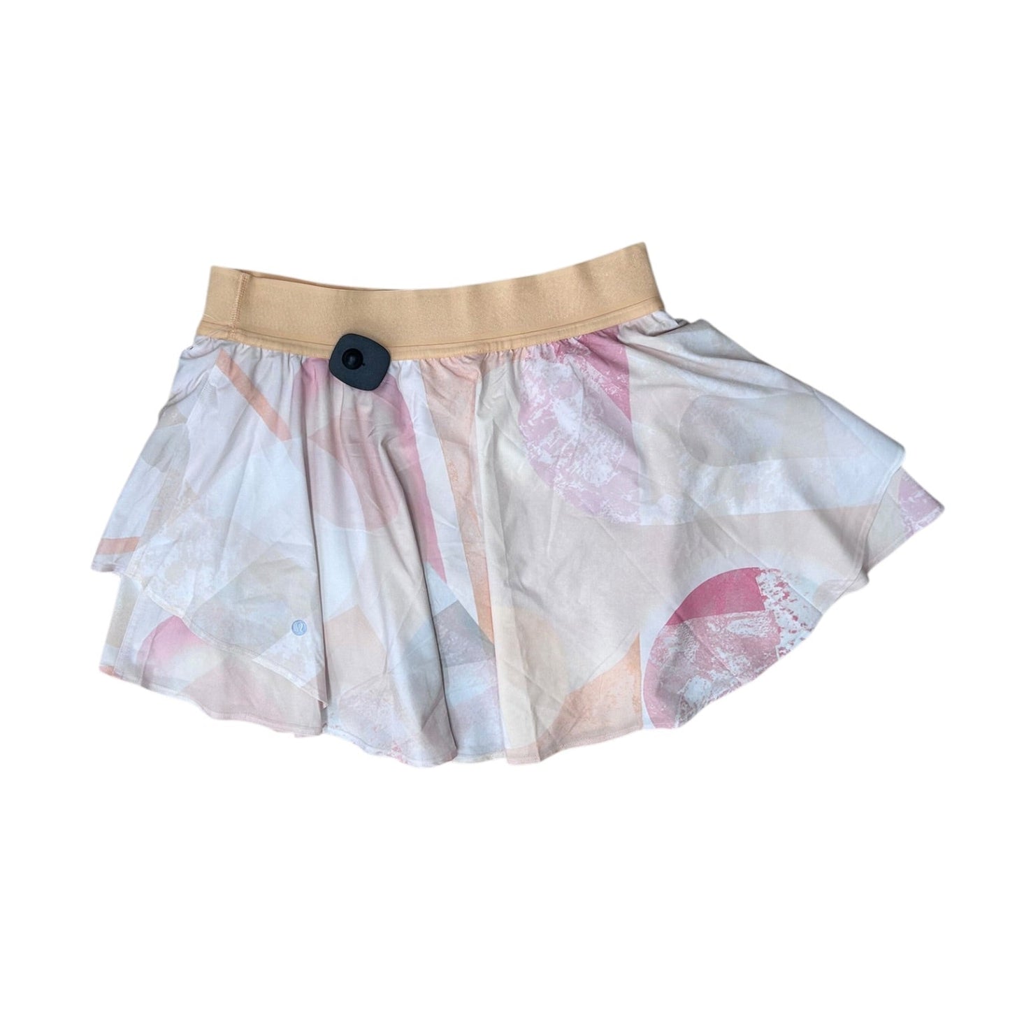 Athletic Skort By Lululemon In Orange & Pink, Size:L