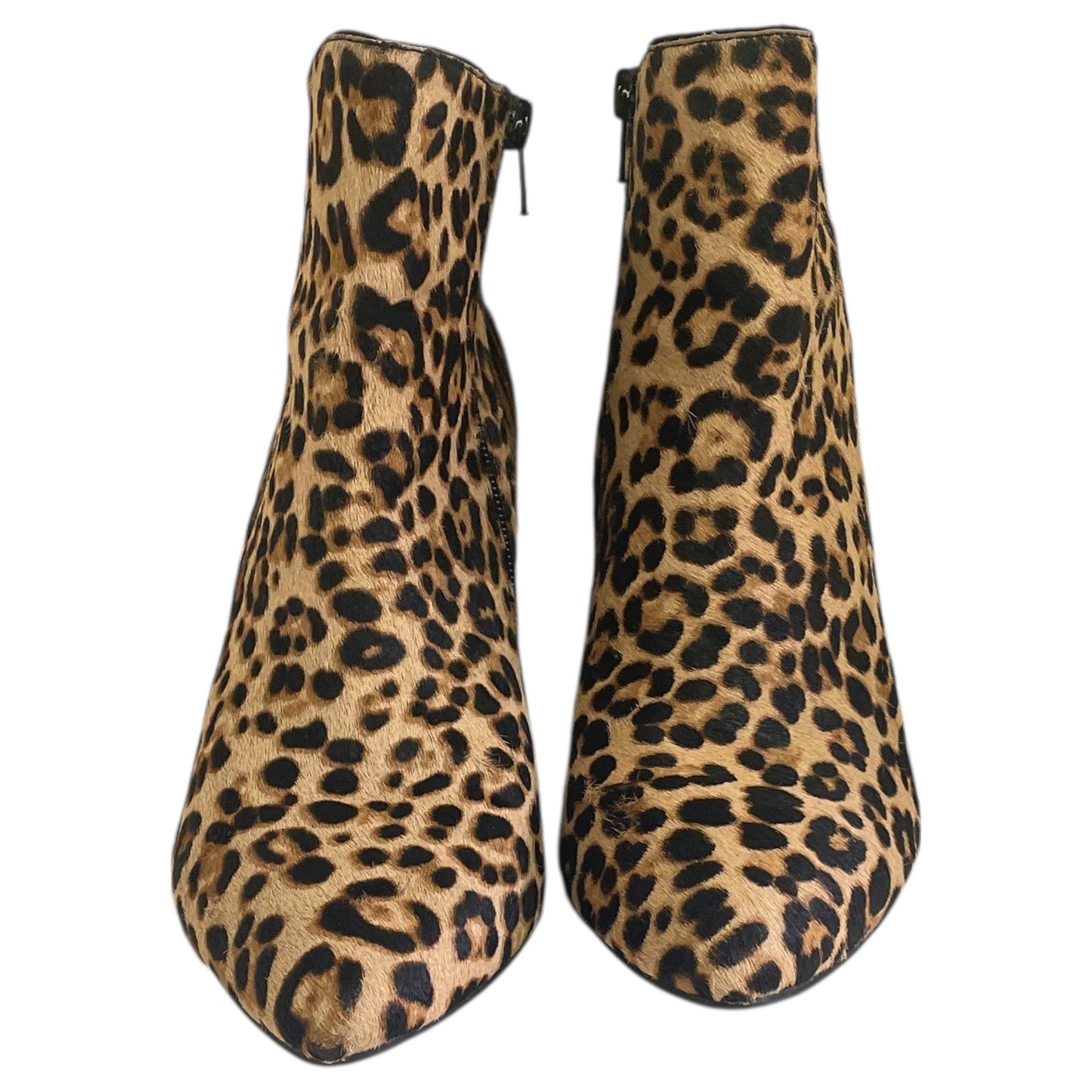 BOOTS ANKLE HEELS by ALFANI in ANIMAL PRINT, Size:8