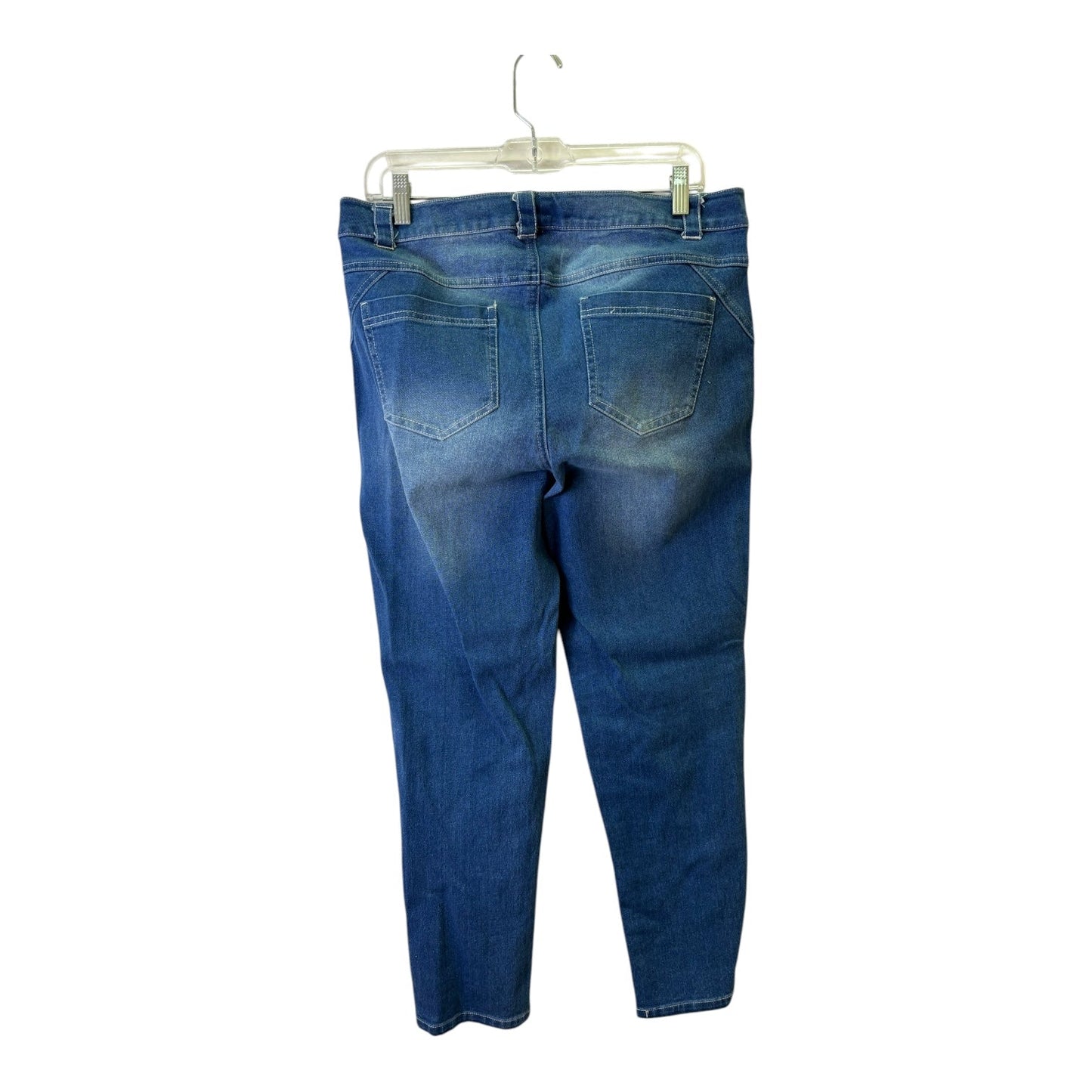 Jeans Skinny By Ashley Stewart In Blue, Size:12