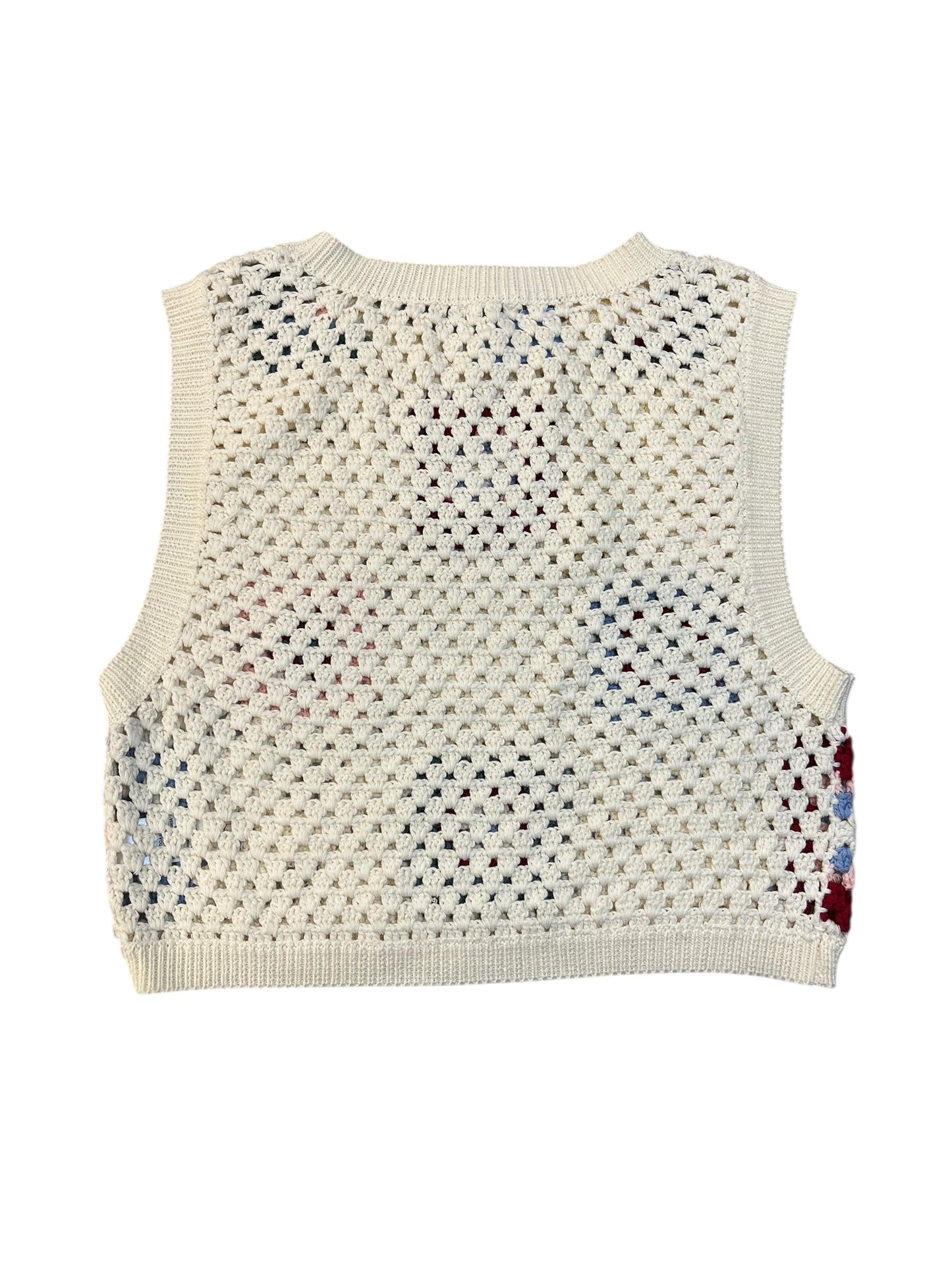 Top Sleeveless By En Creme In Cream, Size:Osfm