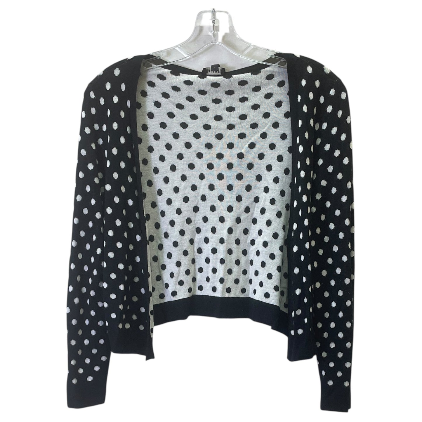 Sweater Cardigan By Talbots In Black & White, Size:S