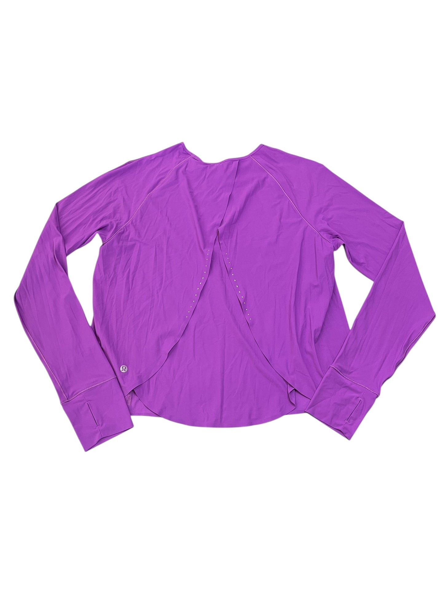 Athletic Top Ls Crewneck By Lululemon In Purple, Size:L