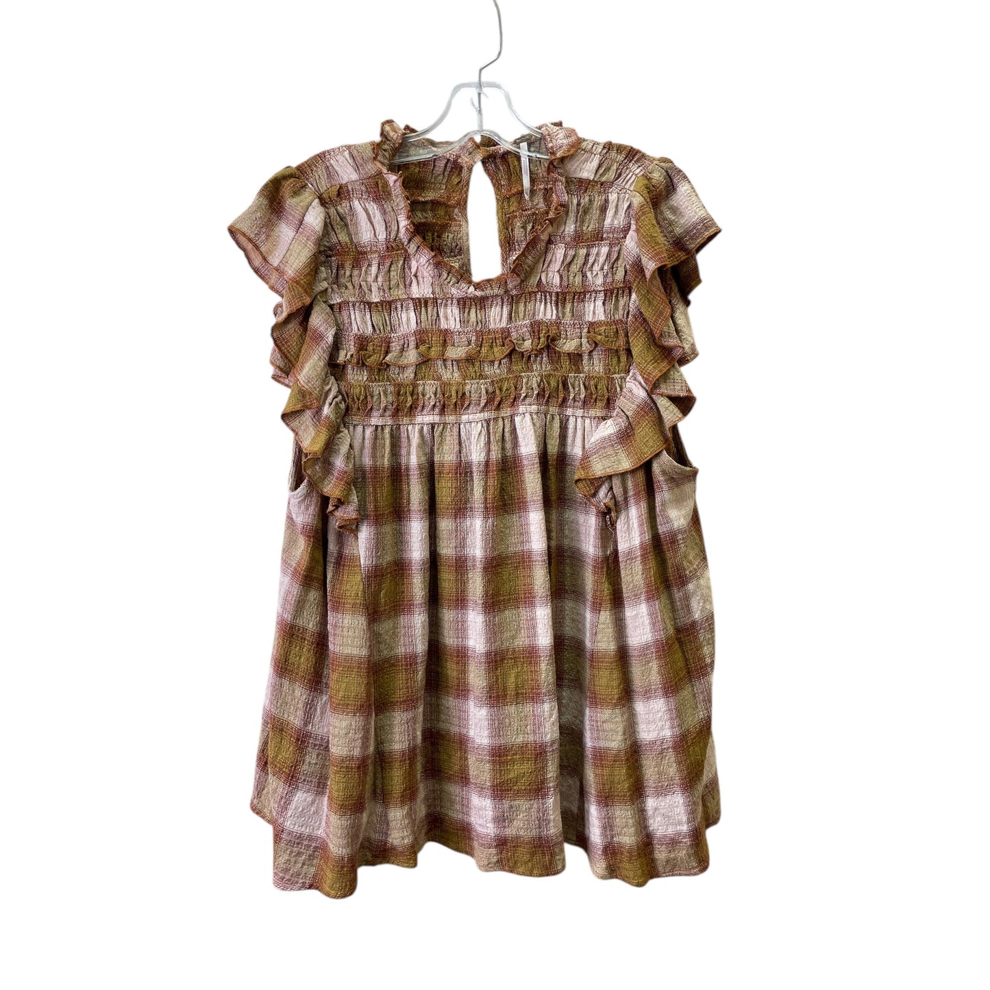 Top Sleeveless By Free People In Tan, Size:Xl