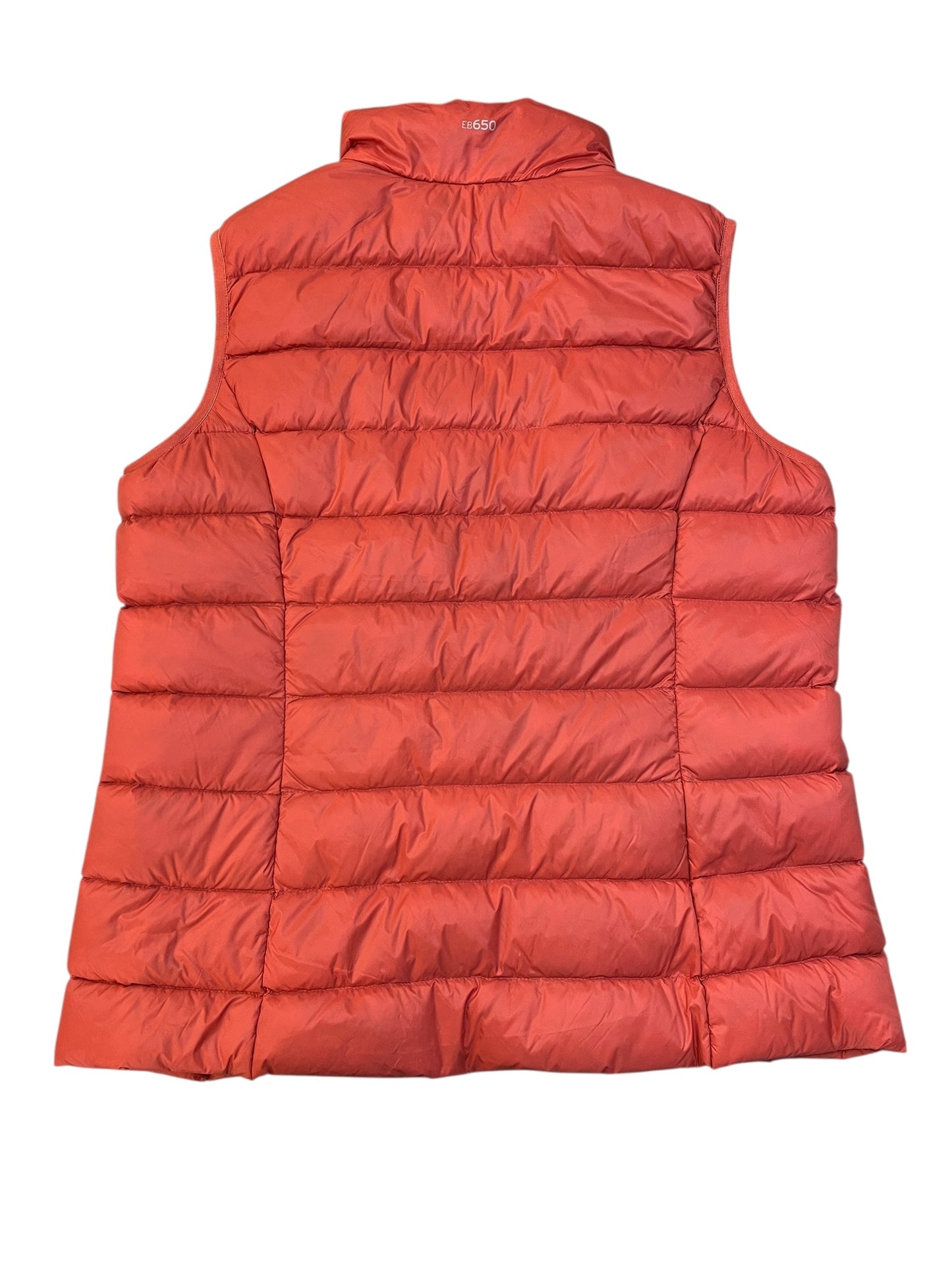 Vest Puffer & Quilted By Eddie Bauer In Orange, Size:L
