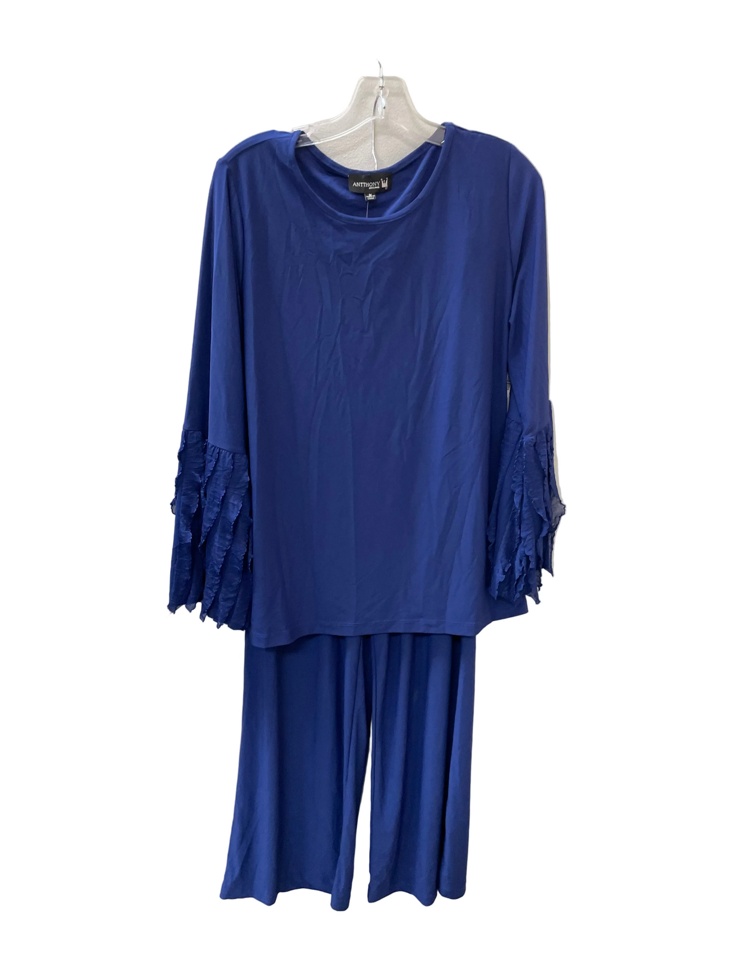 Pants Set 2Pc By ANTHONY ORIGINAL In Blue, Size:8