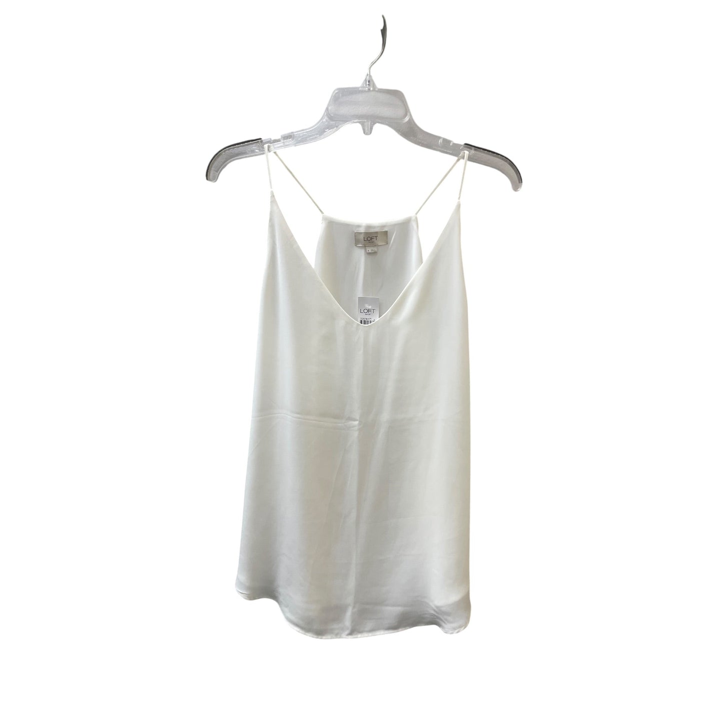 Top Sleeveless By Loft In Cream, Size:M