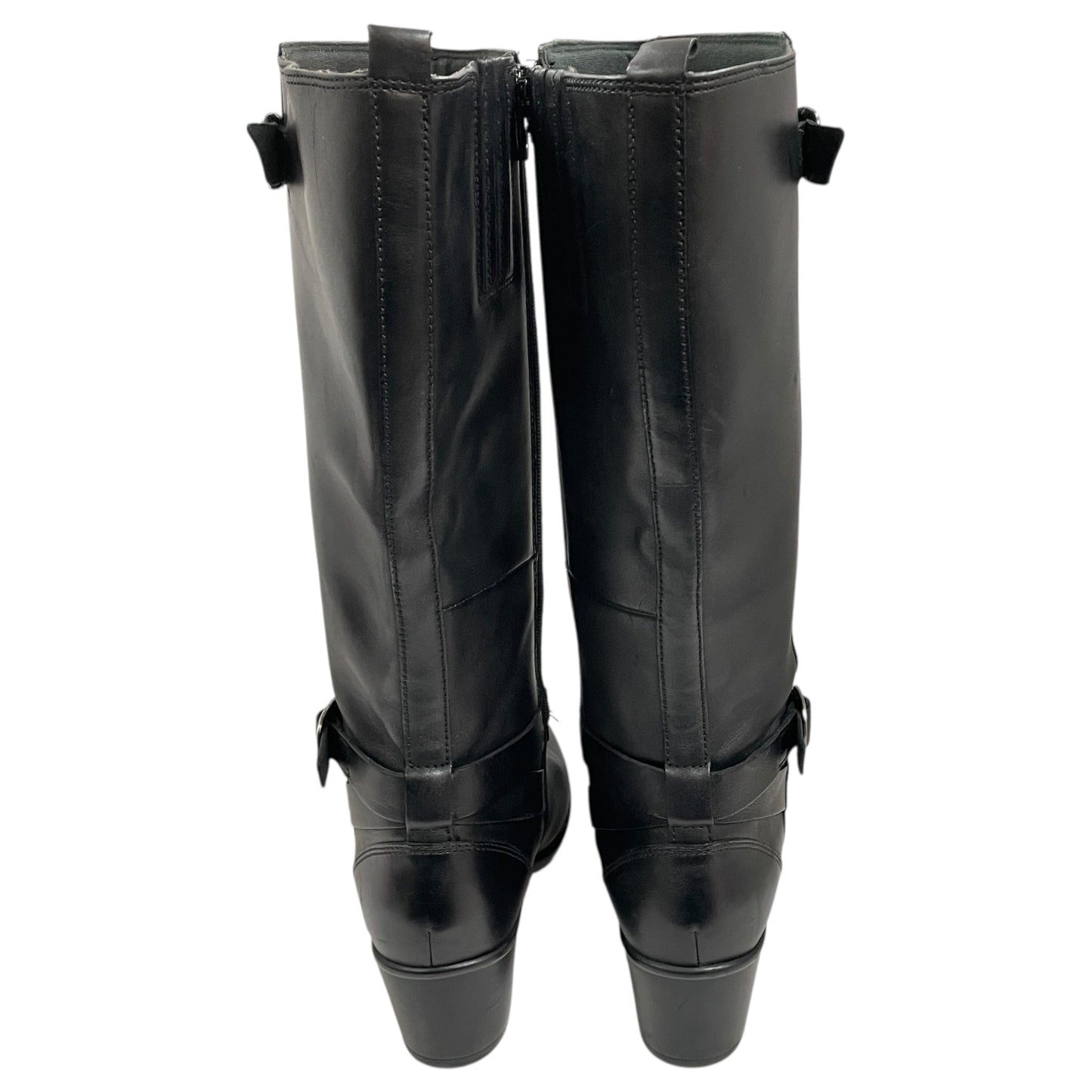 Boots Knee Heels By Clarks In Black, Size:9