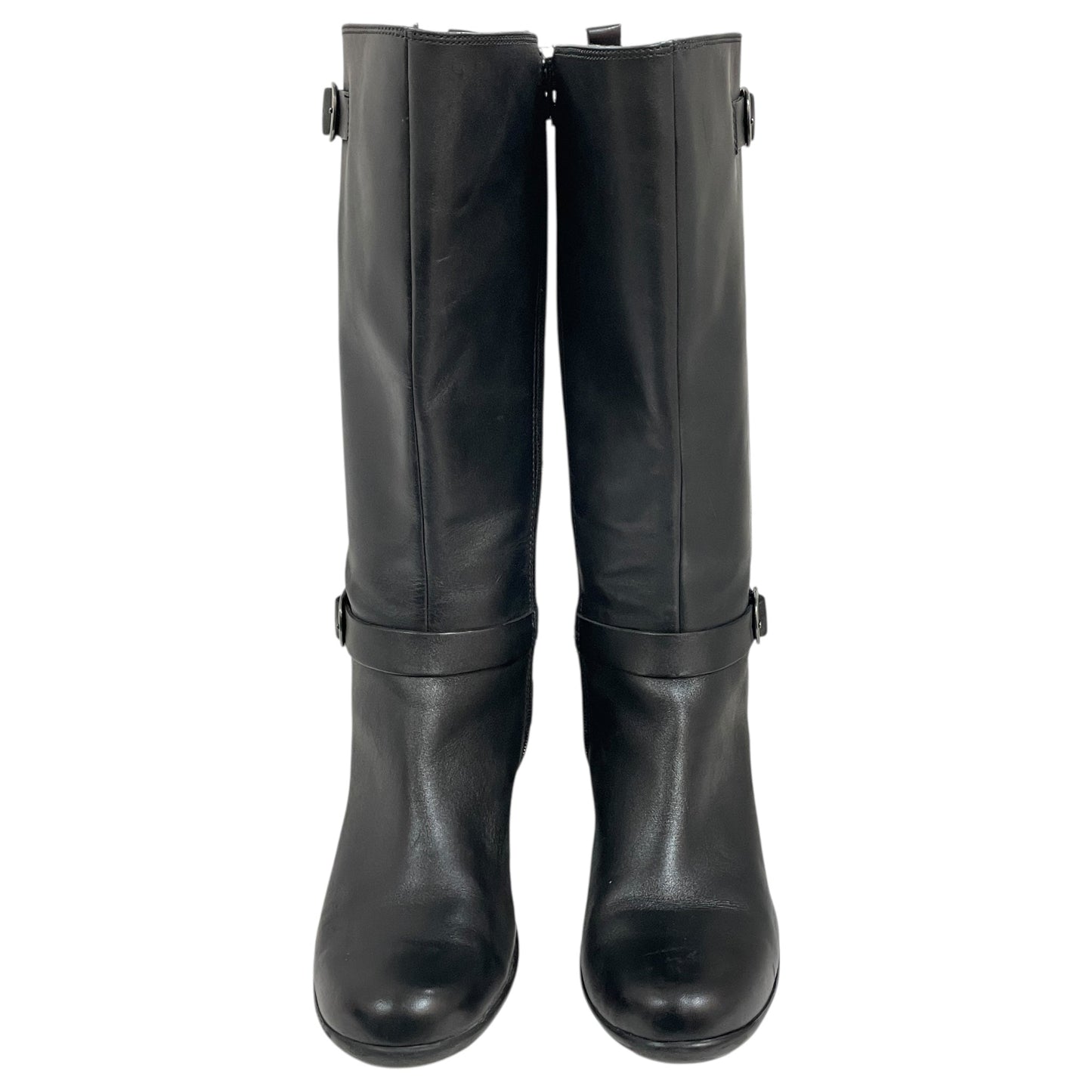 Boots Knee Heels By Clarks In Black, Size:9