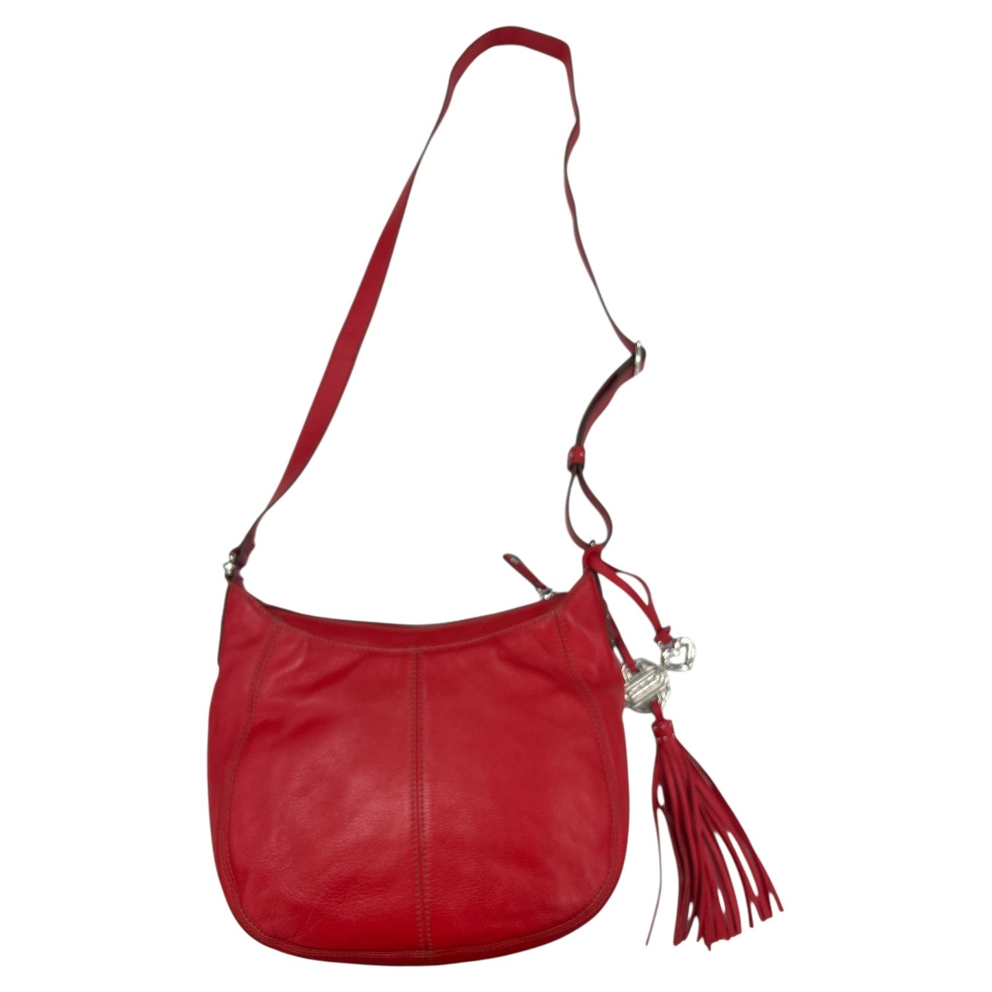 Handbag Leather By Brighton In Red, Size:Medium
