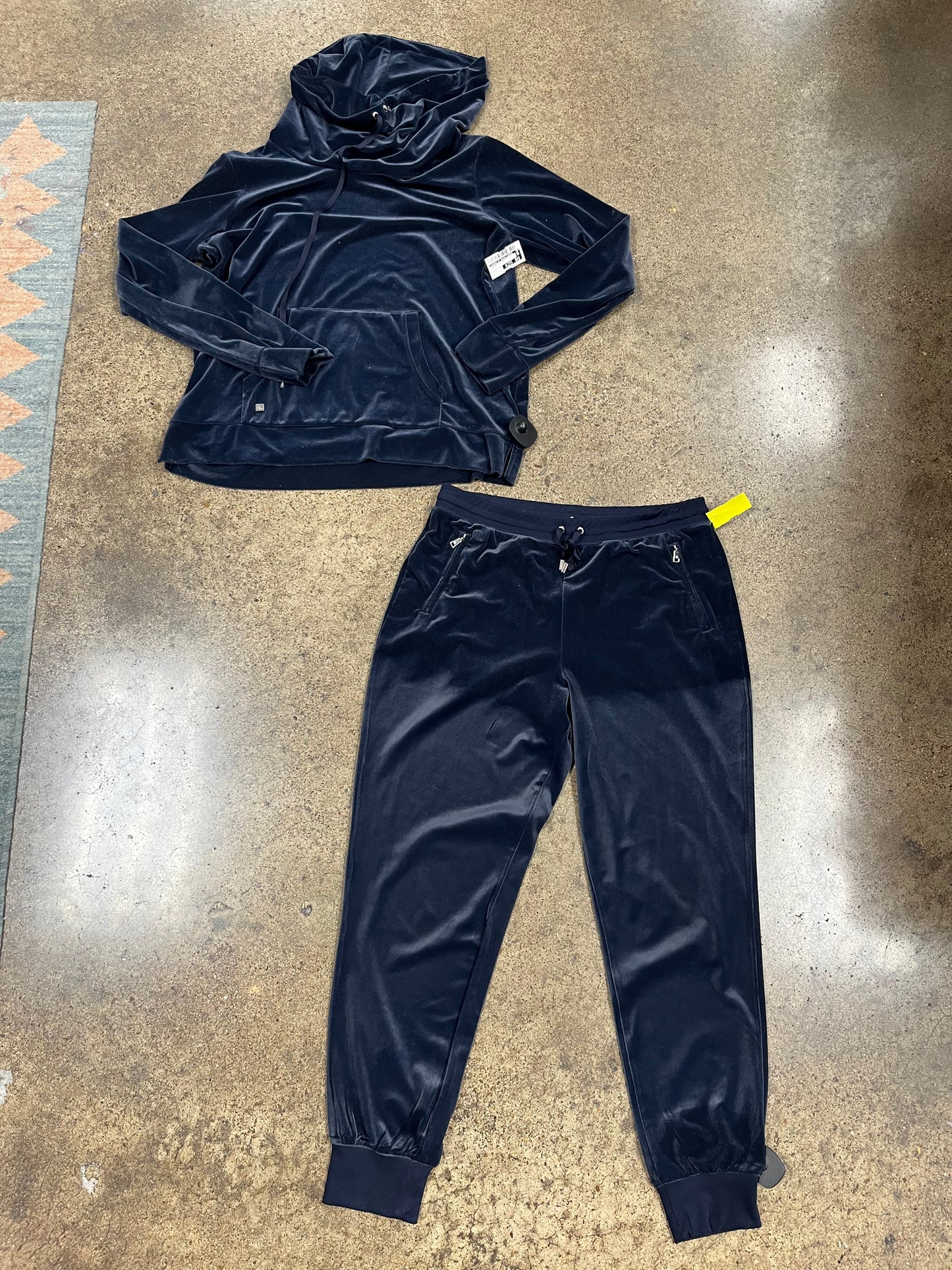 Lounge Set Pants By Lauren By Ralph Lauren In Navy, Size:L