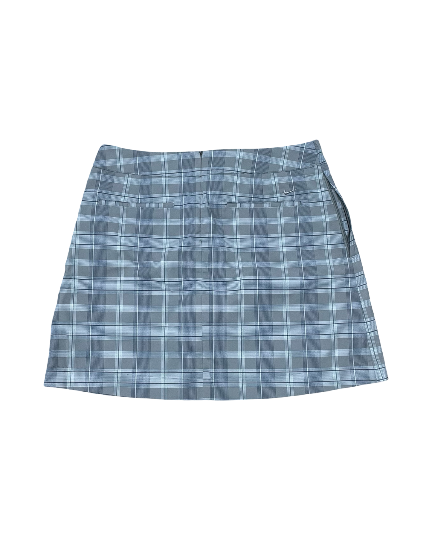 Athletic Skort By Nike In Grey & White, Size:M