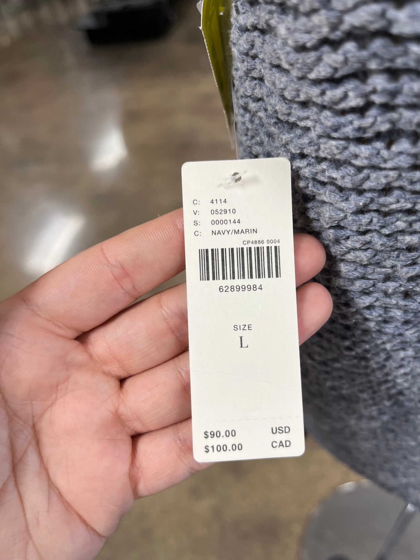 Top Sleeveless By Pilcro In Blue, Size:L