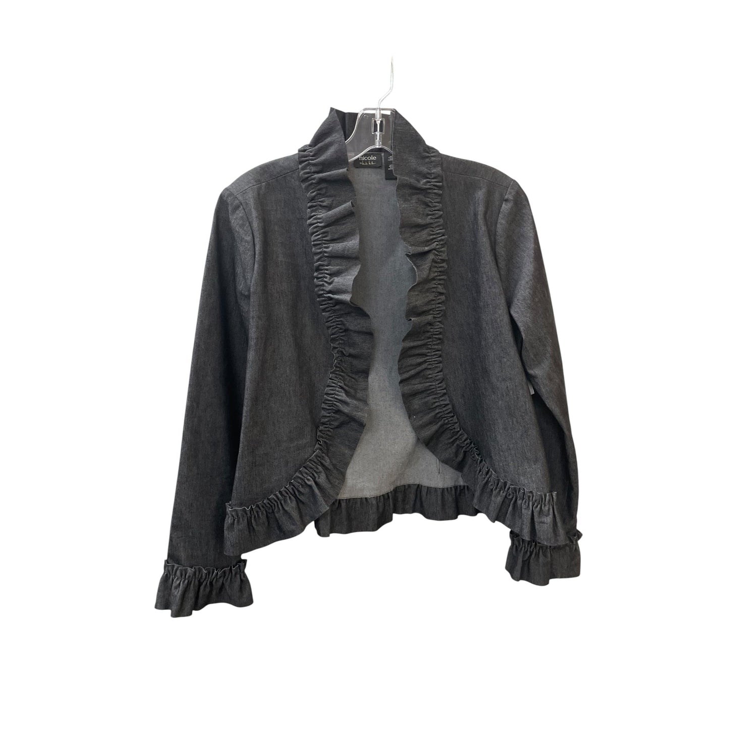 Cardigan By Nicole By Nicole Miller In Navy, Size:S