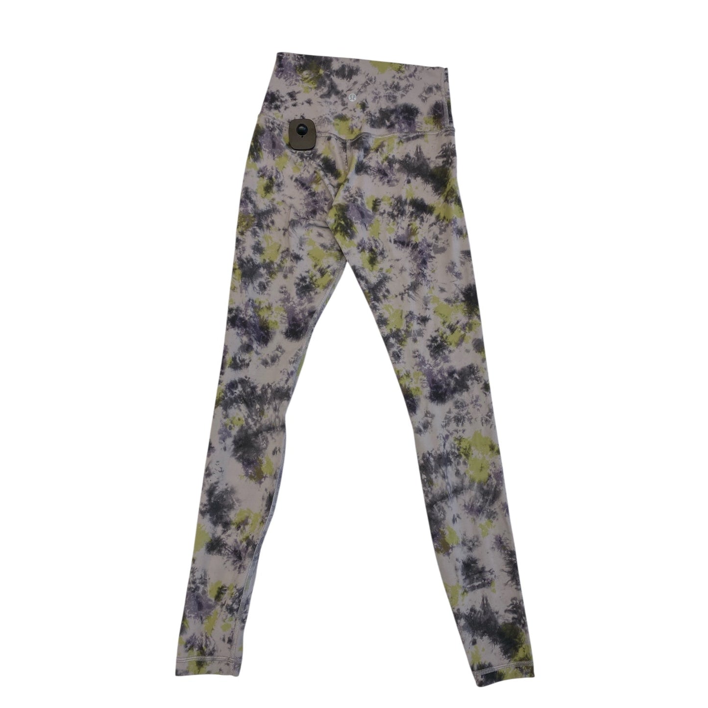 Athletic Leggings By Lululemon In Green & Purple, Size:4