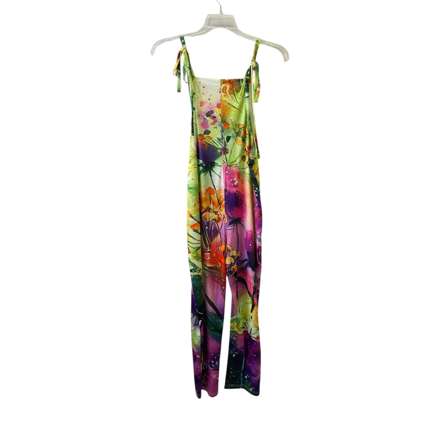 Overalls By Clothes Mentor In Floral Print, Size:L