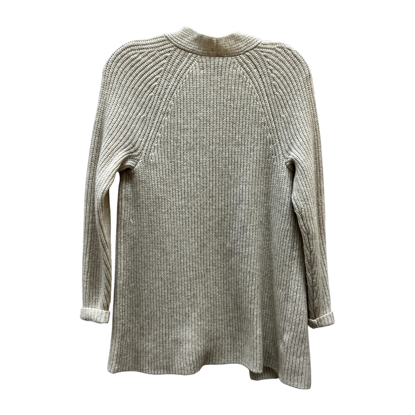 Cardigan By Loft In Cream, Size:Sp