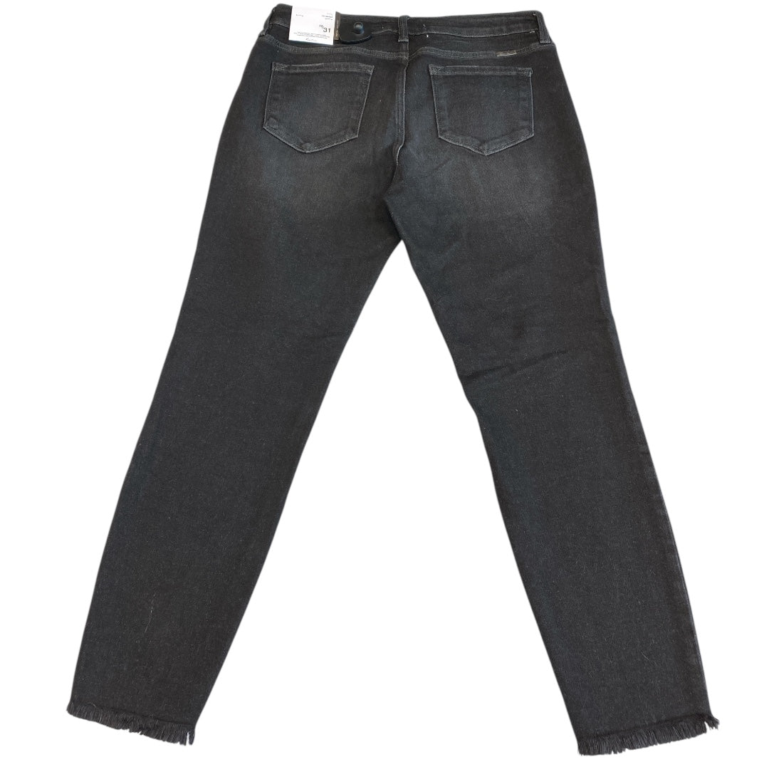 Jeans Skinny By Kancan In Black Denim, Size:12