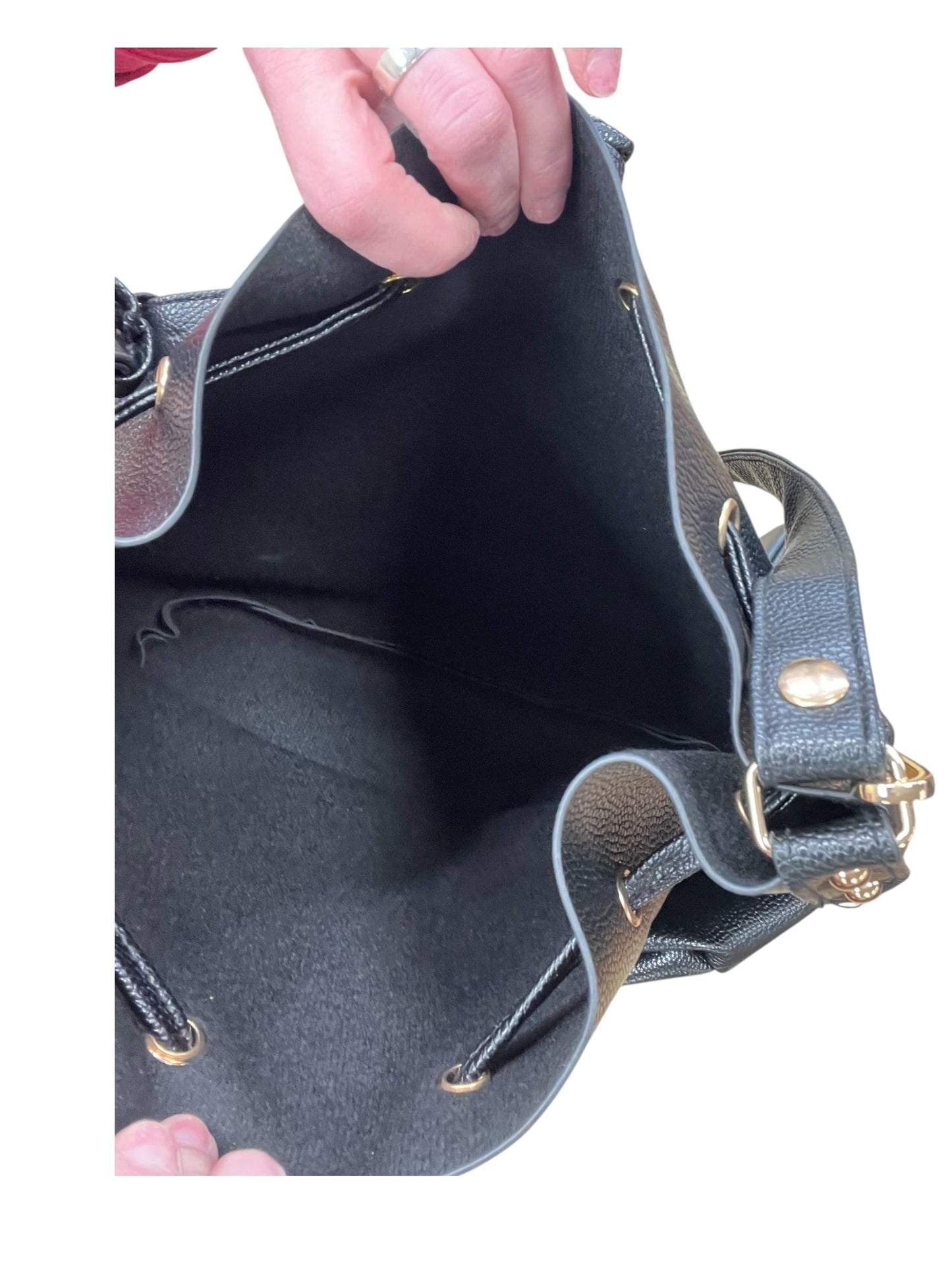 Tote By Clothes Mentor In Black, Size:Large