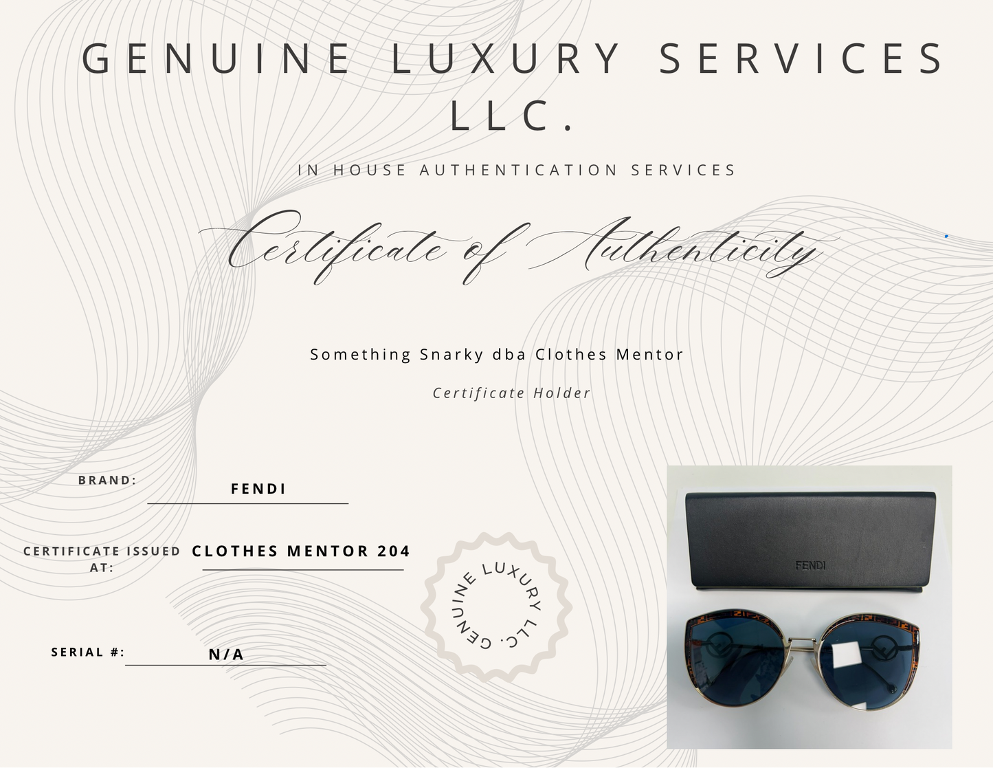 Sunglasses Luxury Designer By Fendi