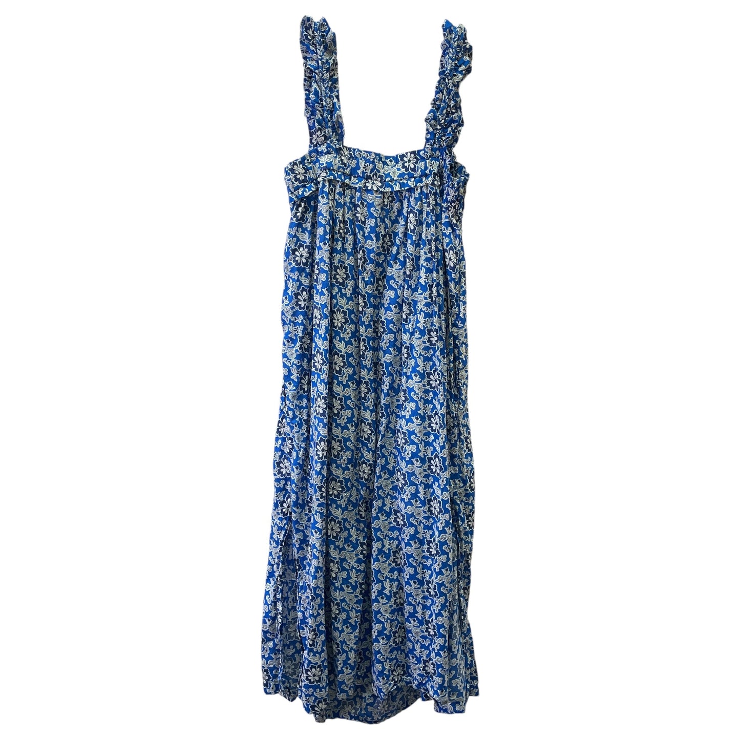 Dress Casual Midi By J. Crew In Blue & White, Size:S