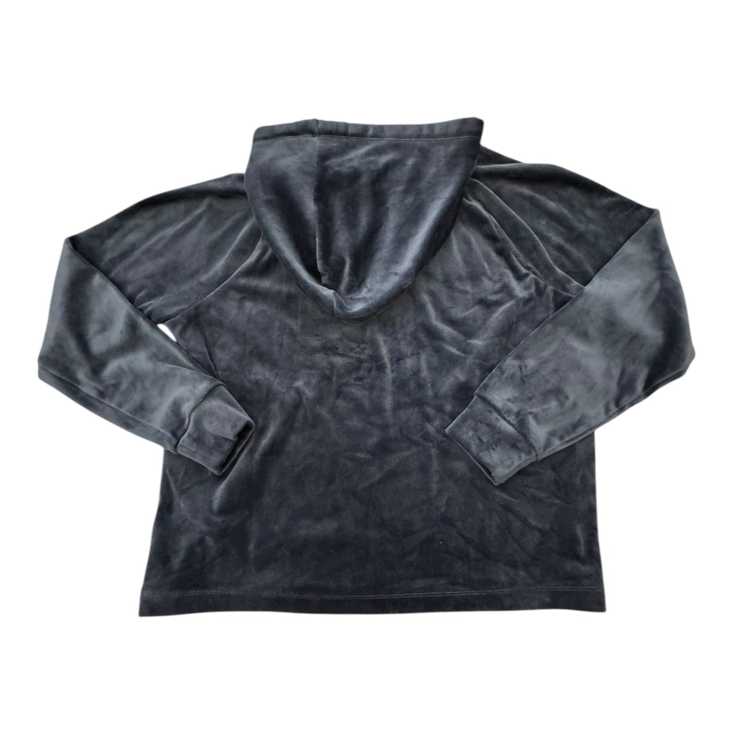 Sweatshirt Hoodie By J. Crew In Blue Velvet, Size:S