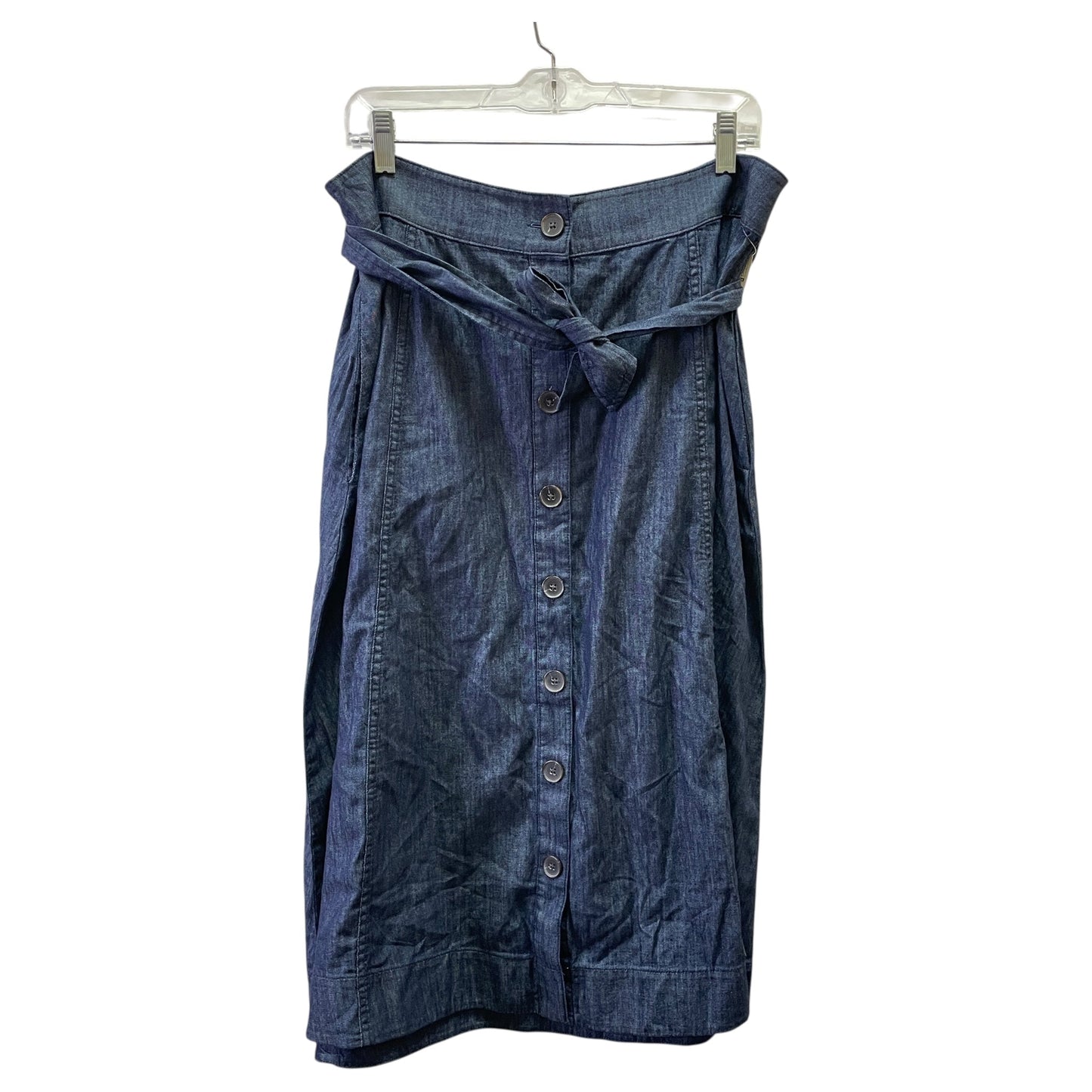 Skirt Maxi By Talbots In Blue Denim, Size:14