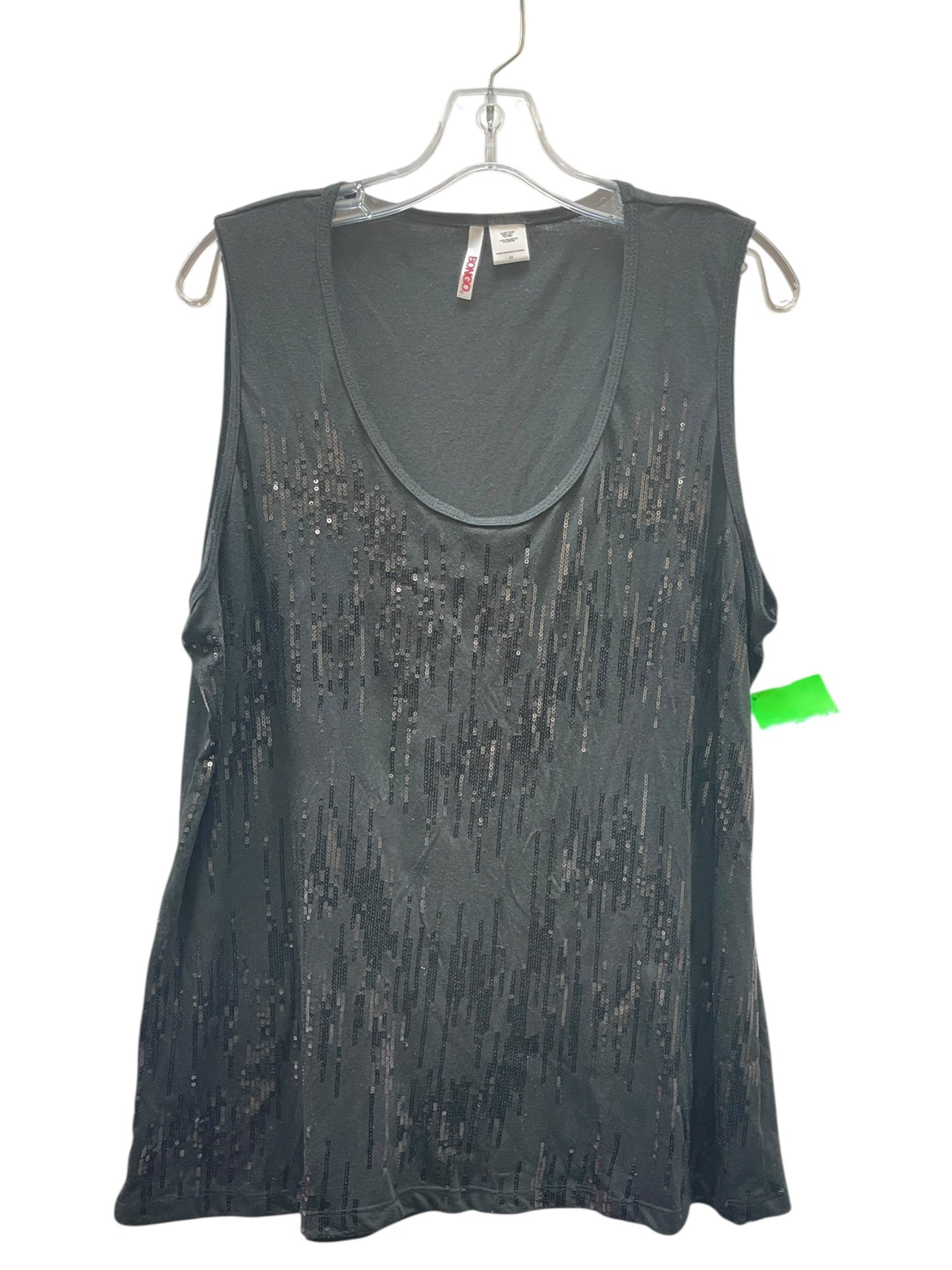 Top Sleeveless By Bongo In Black, Size:2X