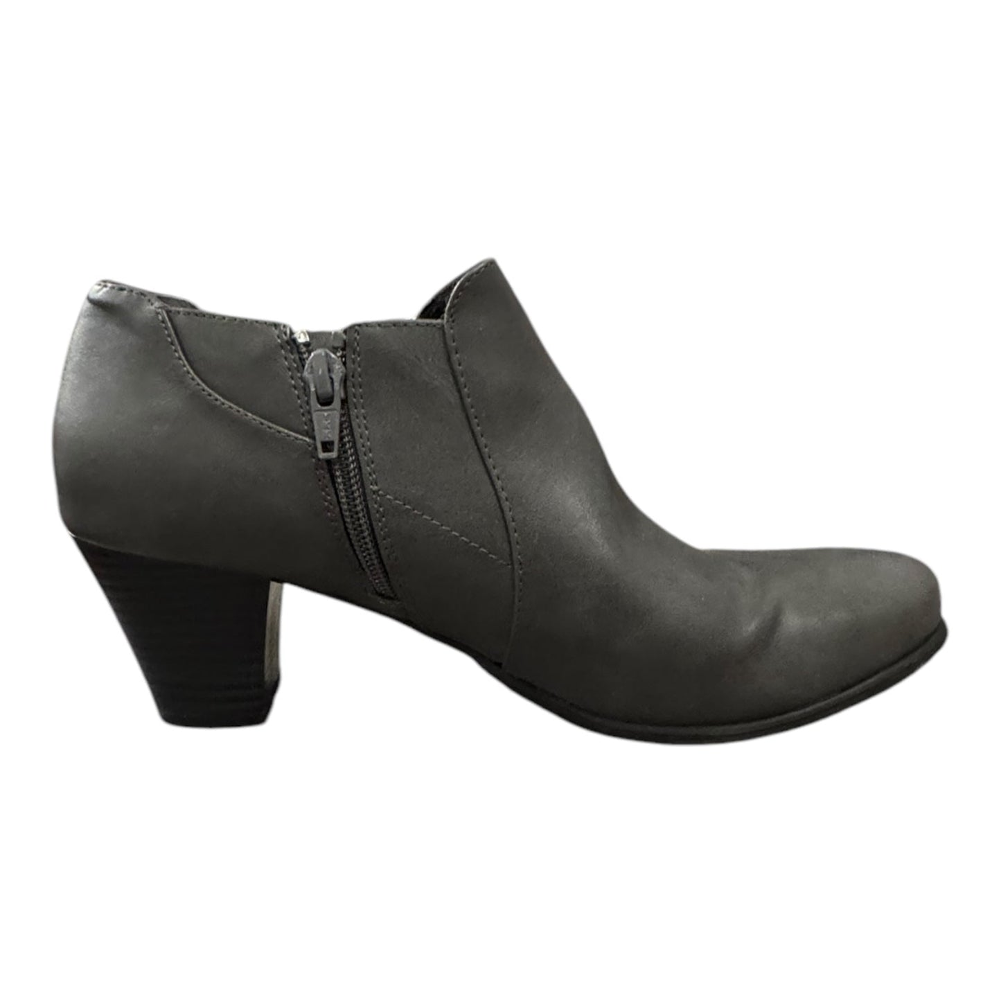 Boots Ankle Heels By Croft And Barrow In Grey, Size:10