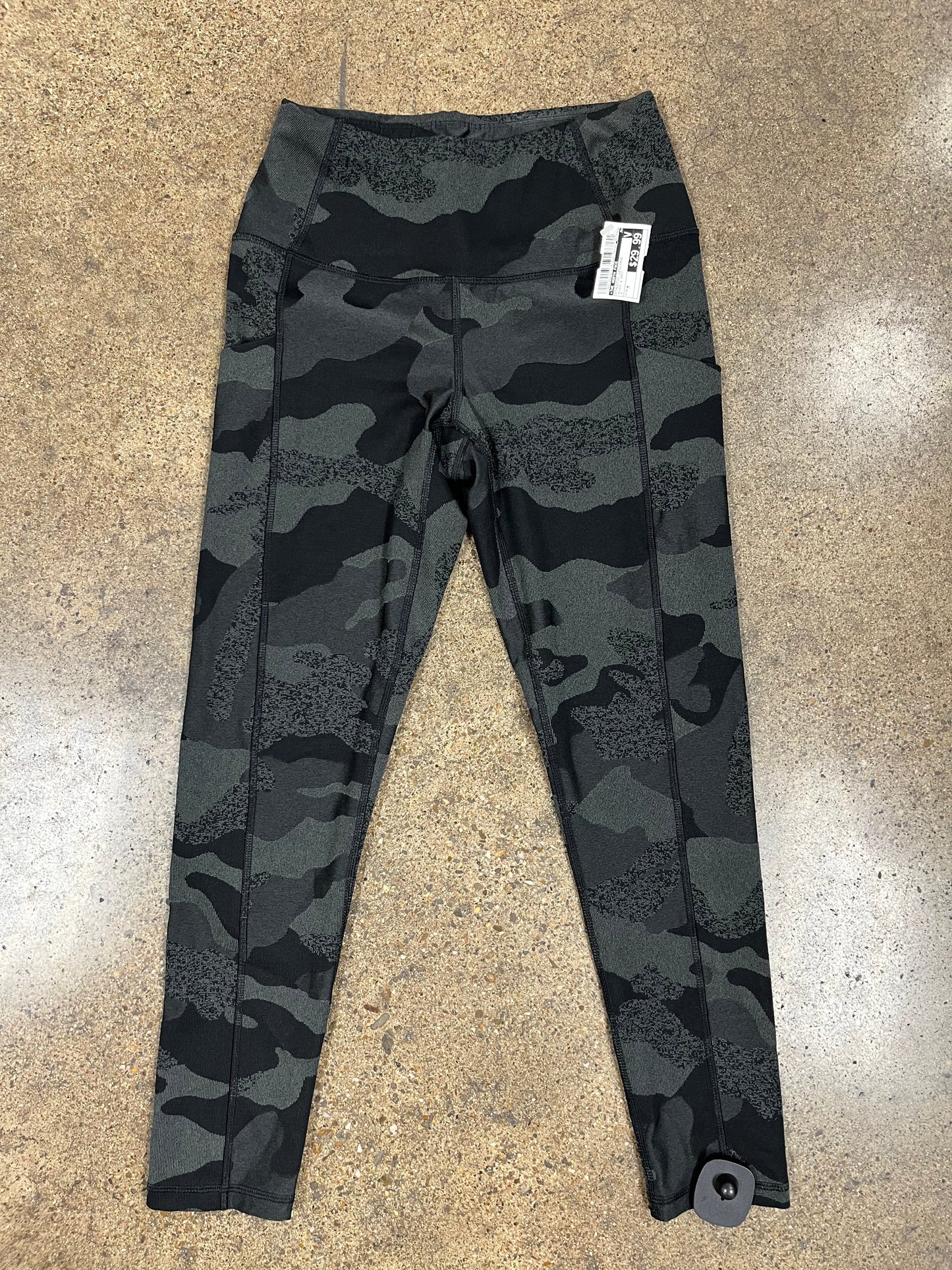 Athletic Leggings By The North Face In Black & Grey, Size:M