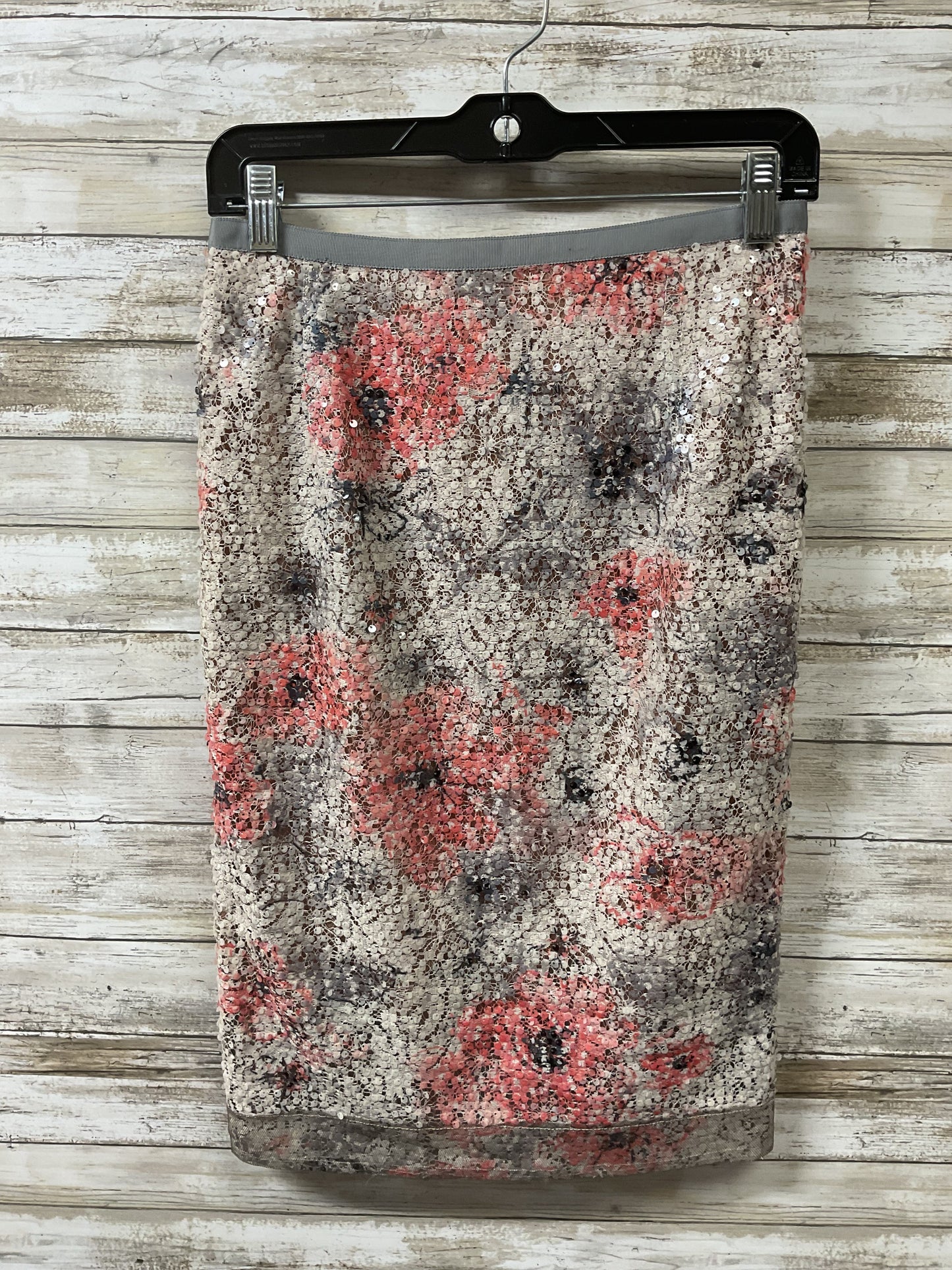 Skirt Midi By Cma In Grey & Pink, Size:2