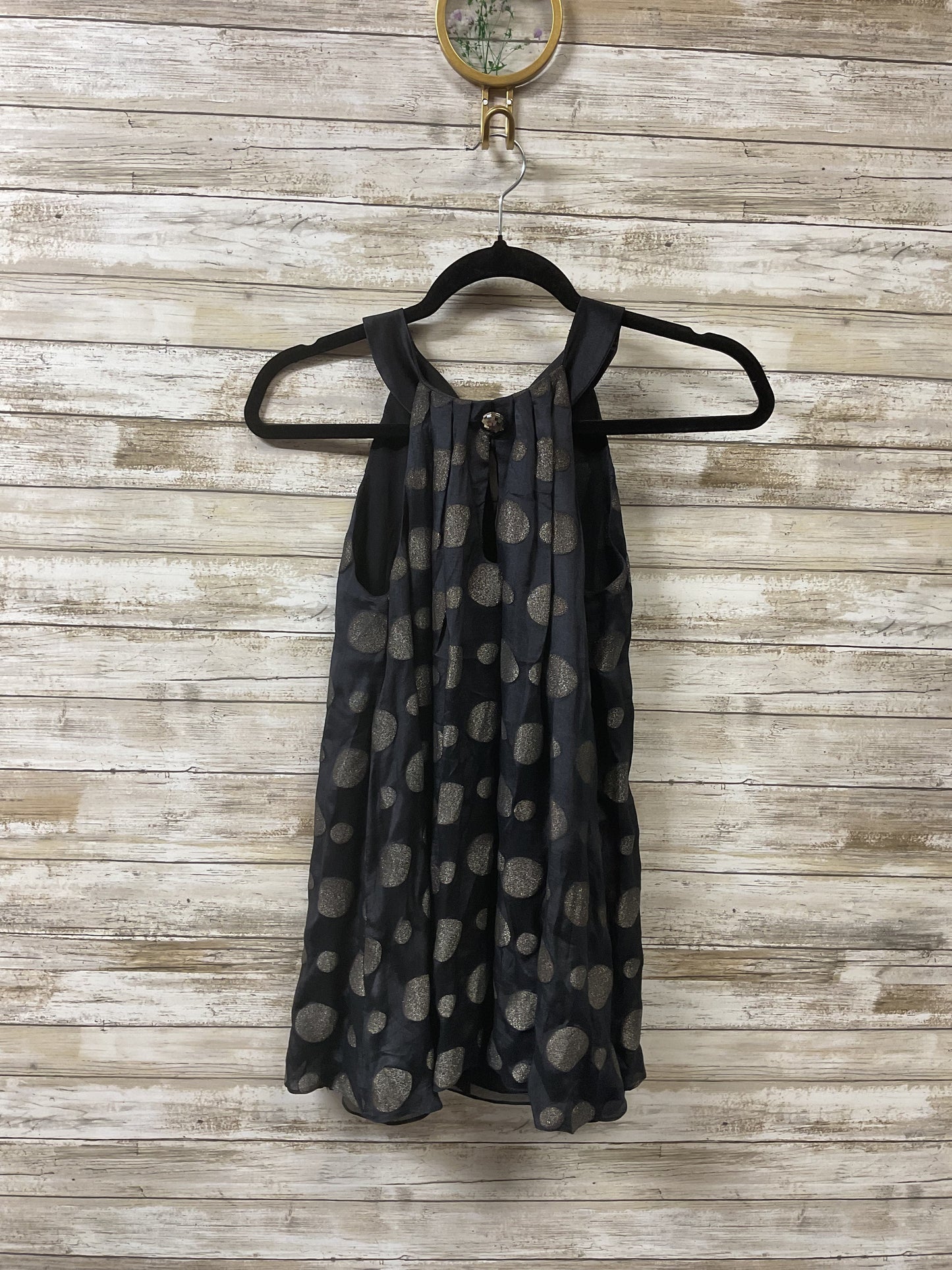 Top Sleeveless By Nanette Lepore In Blue & Gold, Size:0