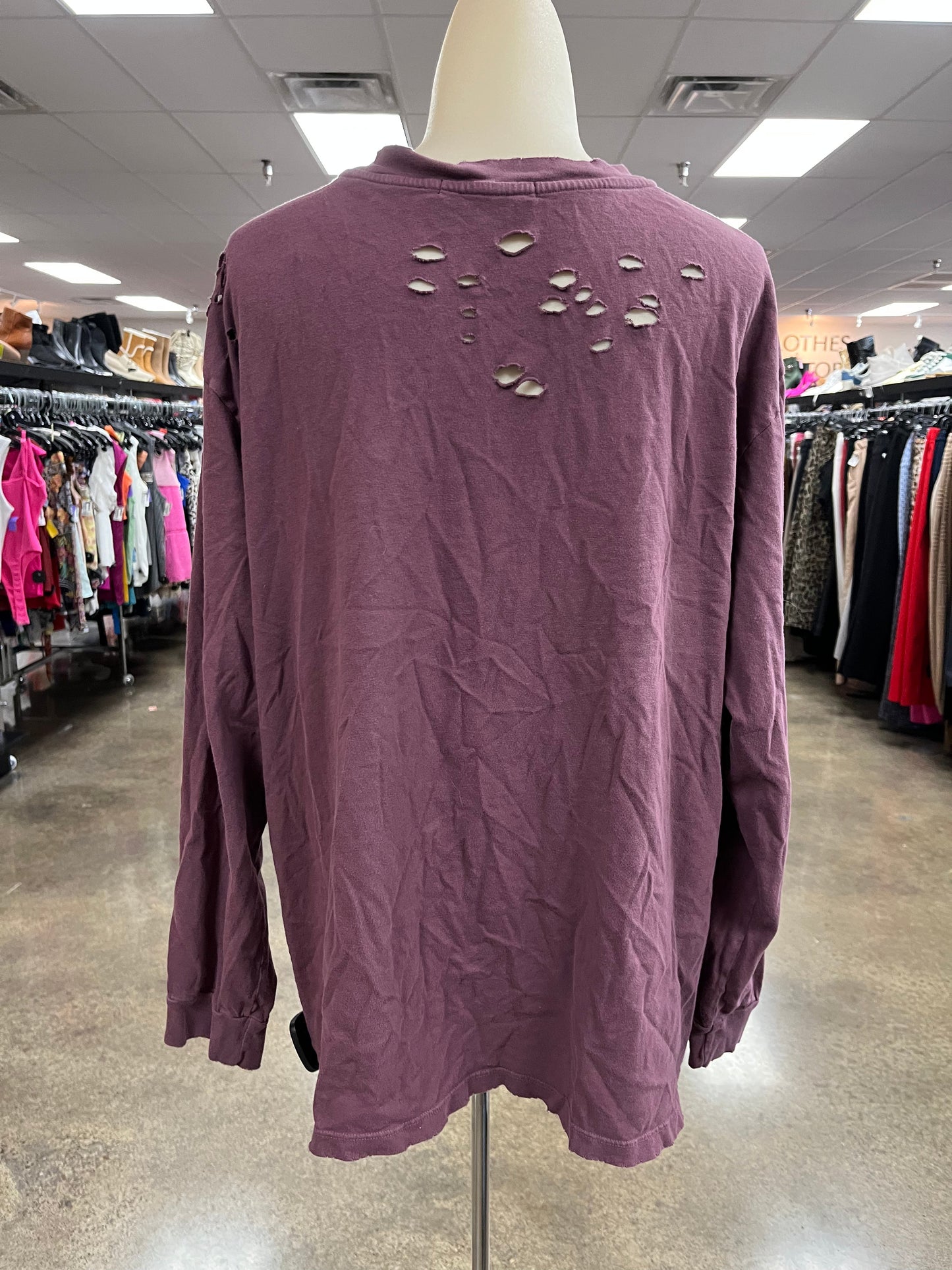 Top Ls By Daydreamer In Maroon, Size:L