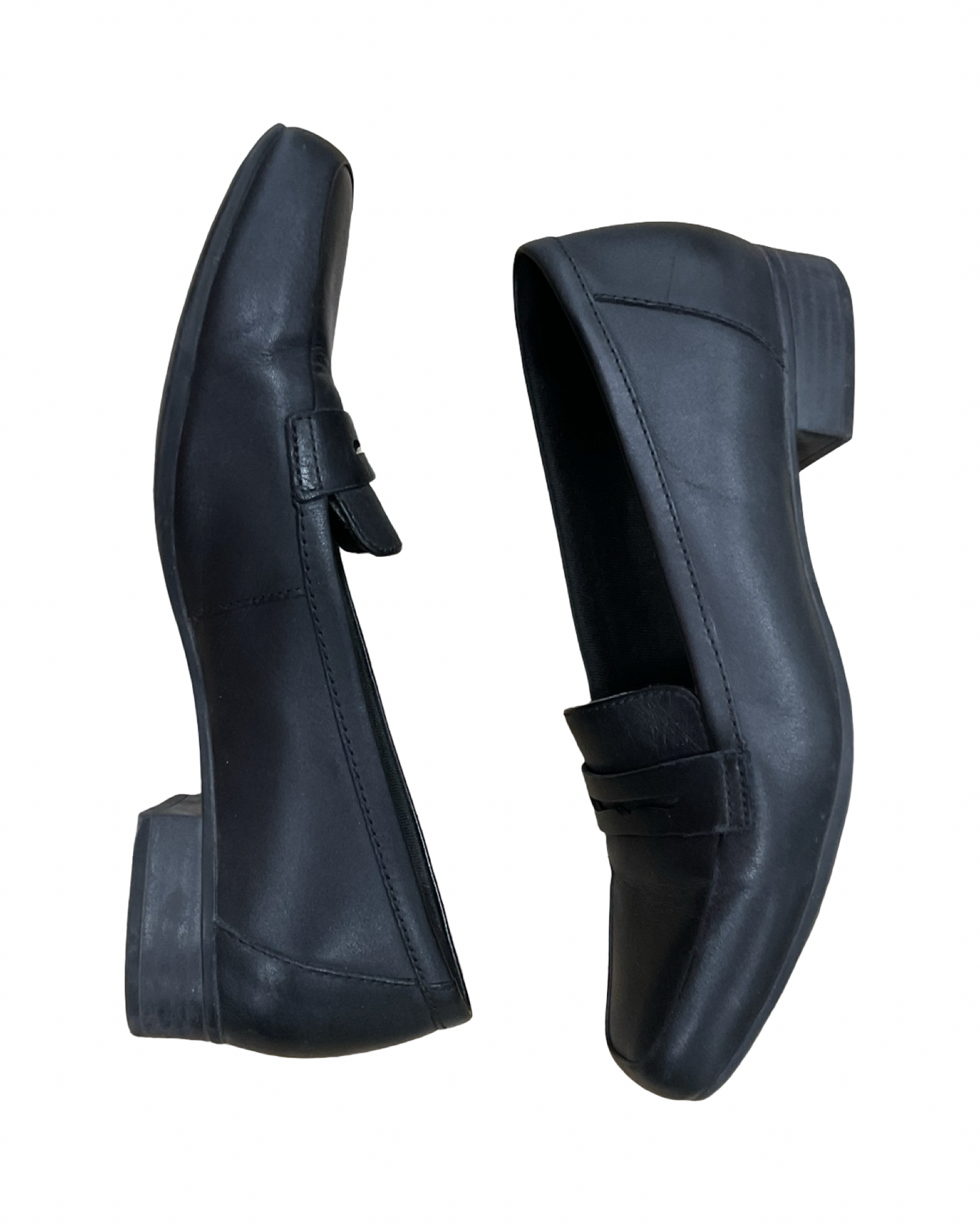 Shoes Flats By Clarks In Black, Size:8