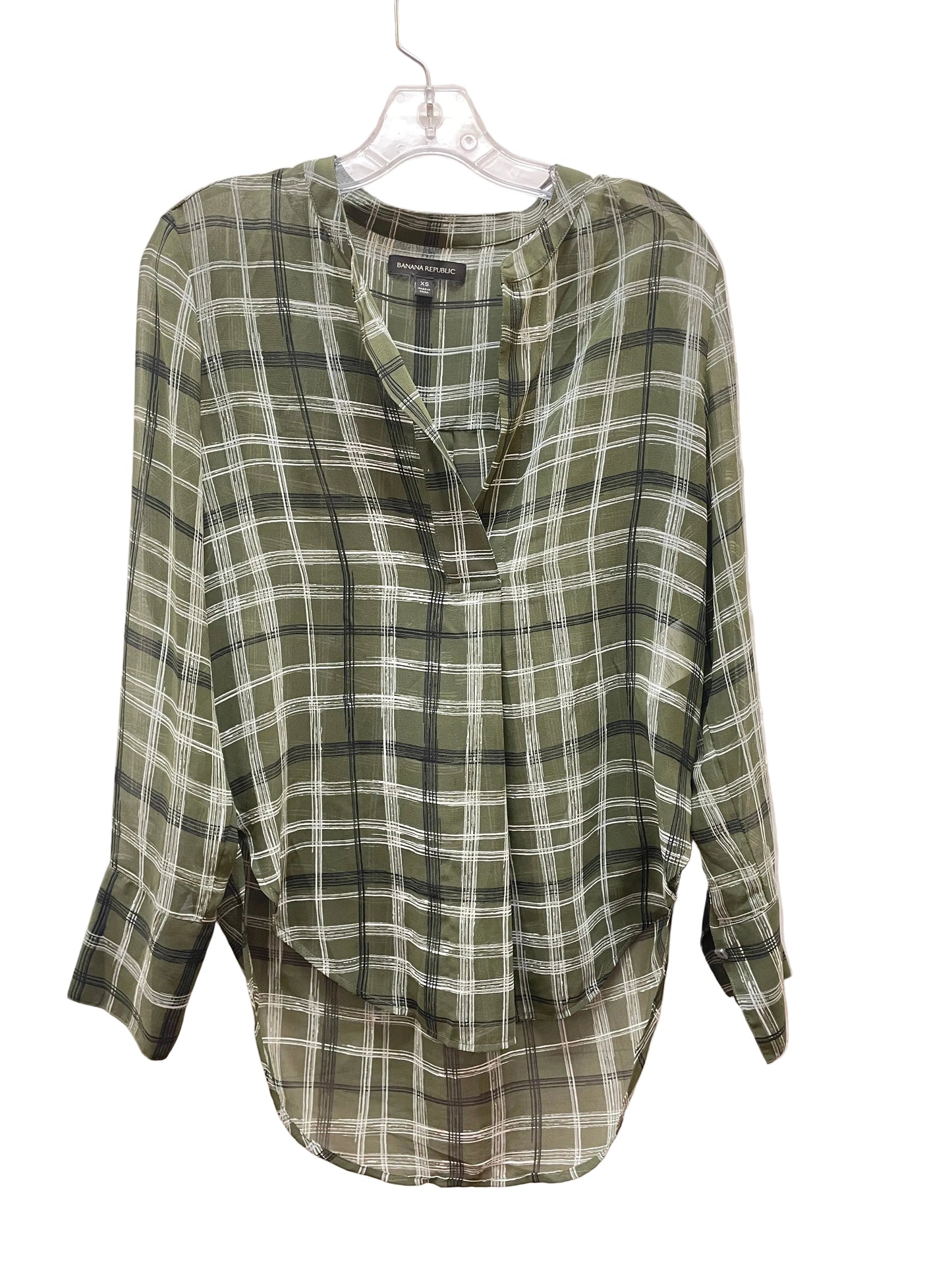 Top Ls By Banana Republic In Green, Size:Xs
