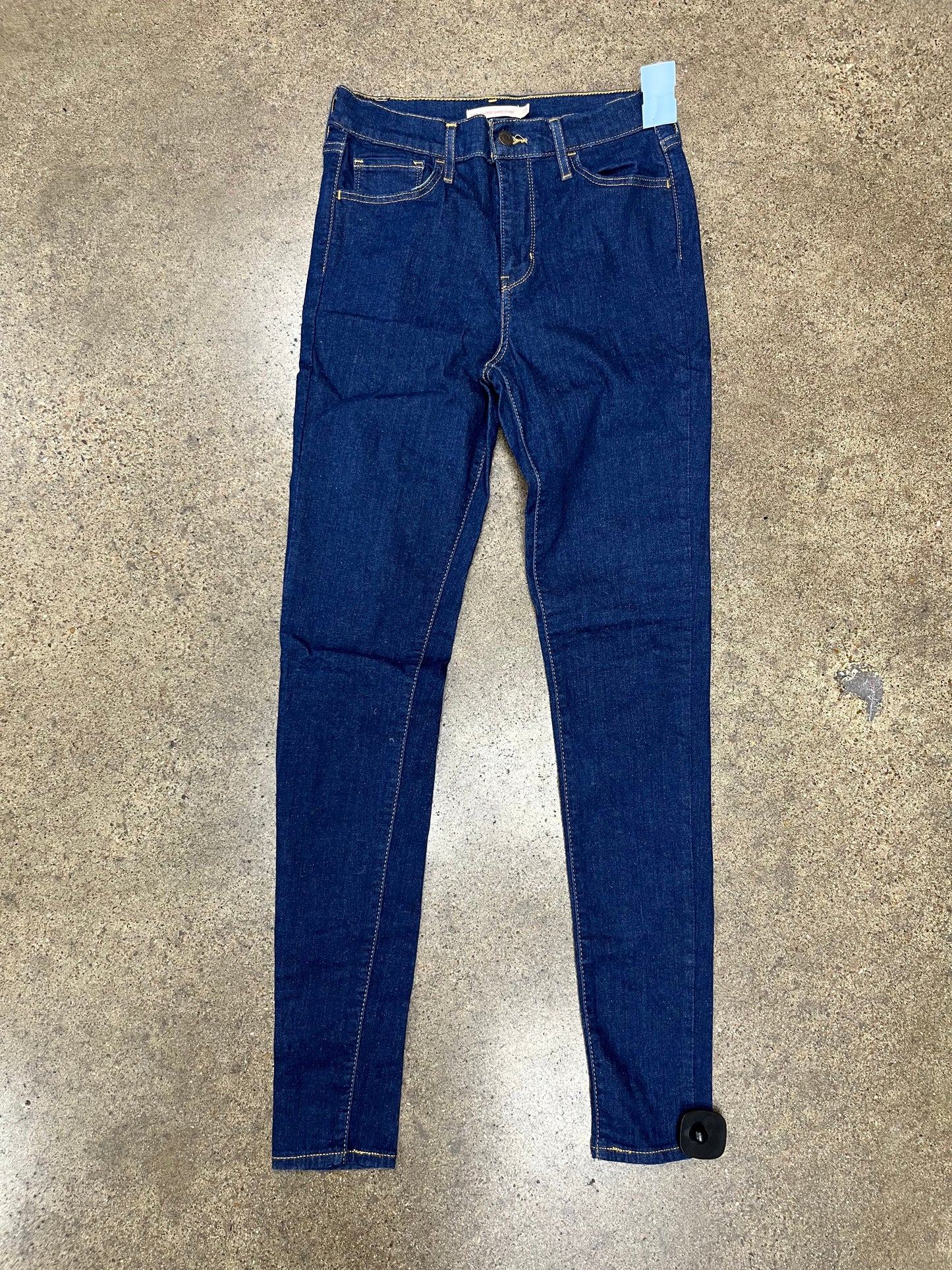 Jeans Skinny By Levis In Blue Denim, Size:6