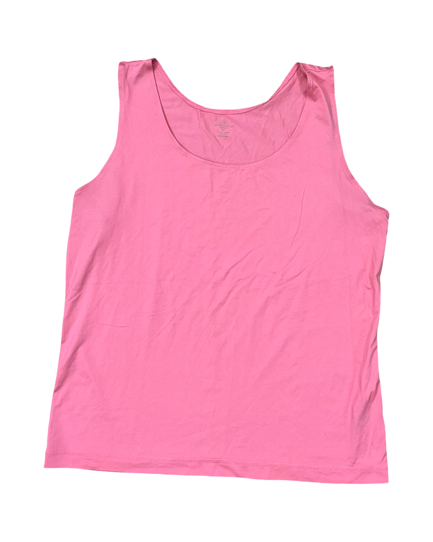 Top Sleeveless By Worthington In Pink, Size:1X
