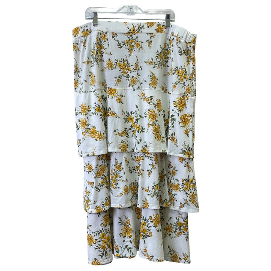 Skirt Maxi By EST.1946 In White, Size:Xl