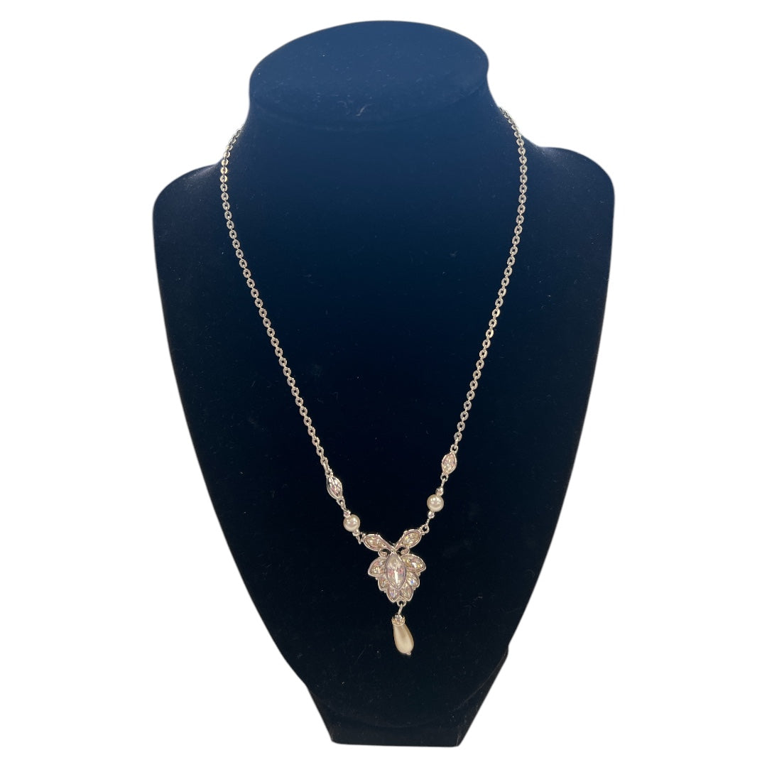 Necklace Designer By Swarovski In White