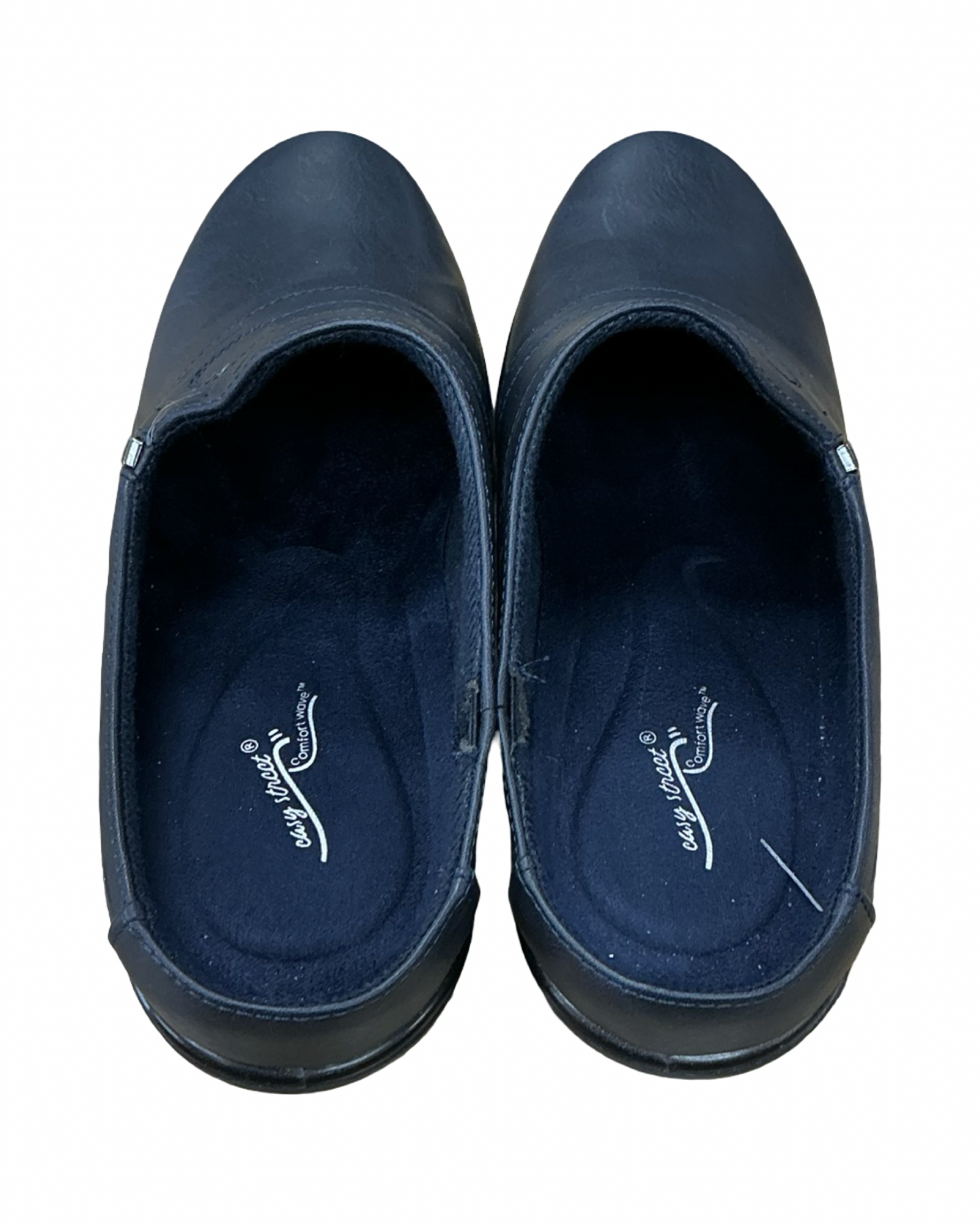 Shoes Heels Block By Easy Street In Navy, Size:10