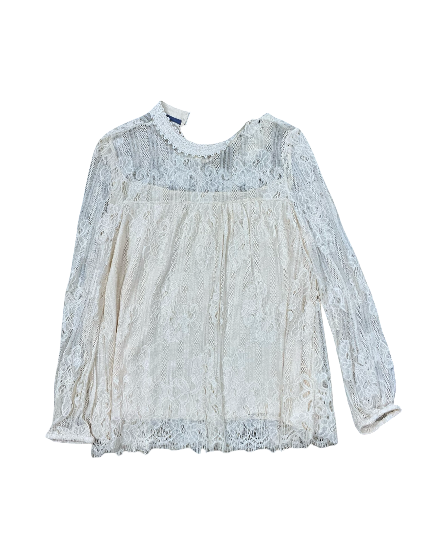 Top Ls By Clothes Mentor In Cream, Size:L