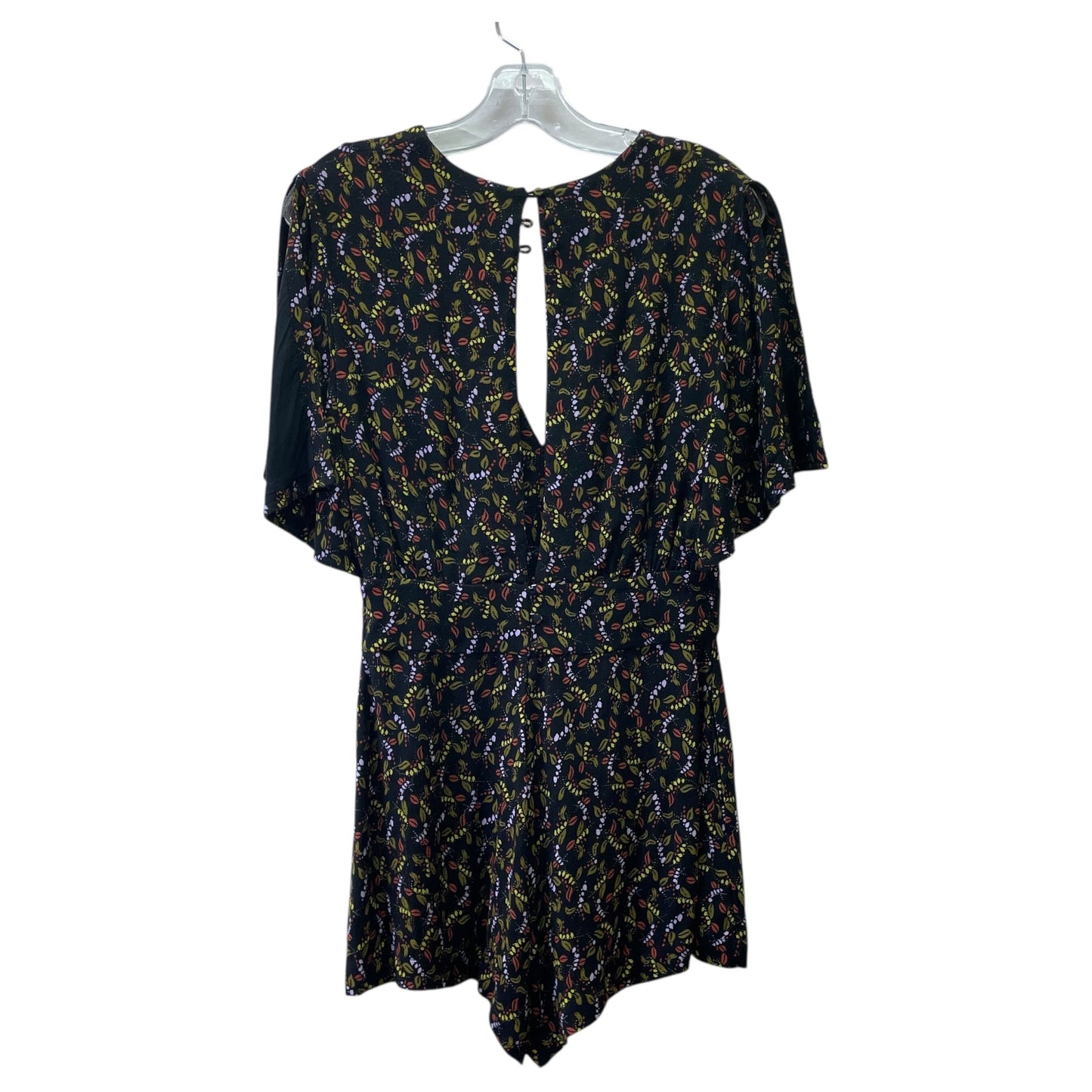 Romper By Free People In Black & Green, Size:S