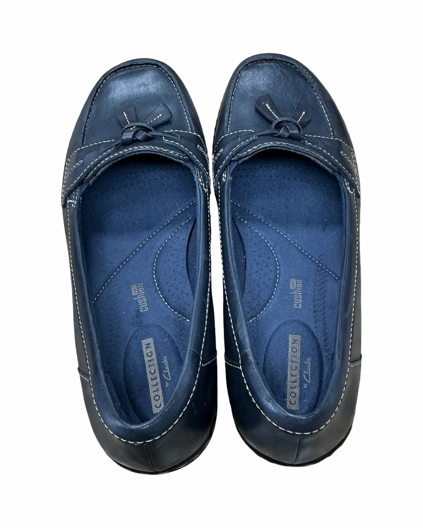 Shoes Flats By Clarks In Navy, Size:9.5