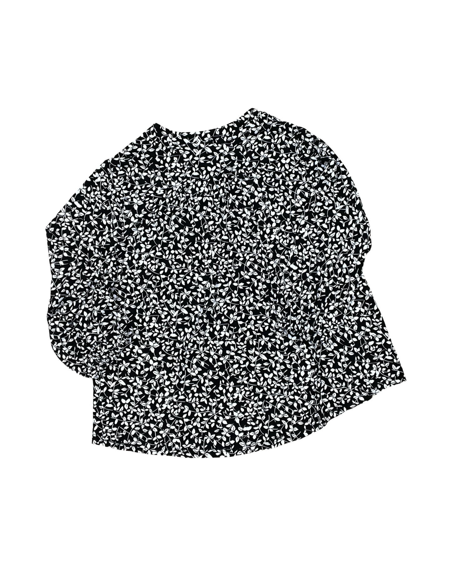 Top 3/4 Sleeve By Vince Camuto In Black & White, Size:Xl