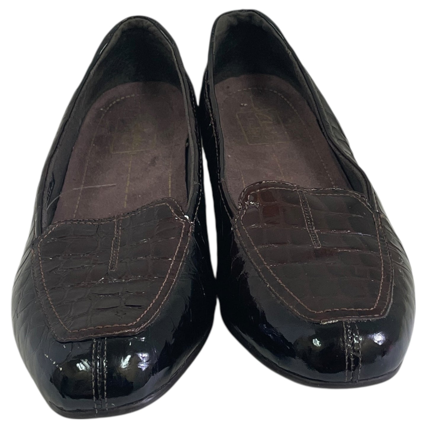 Shoes Flats By Clarks In Brown, Size:7