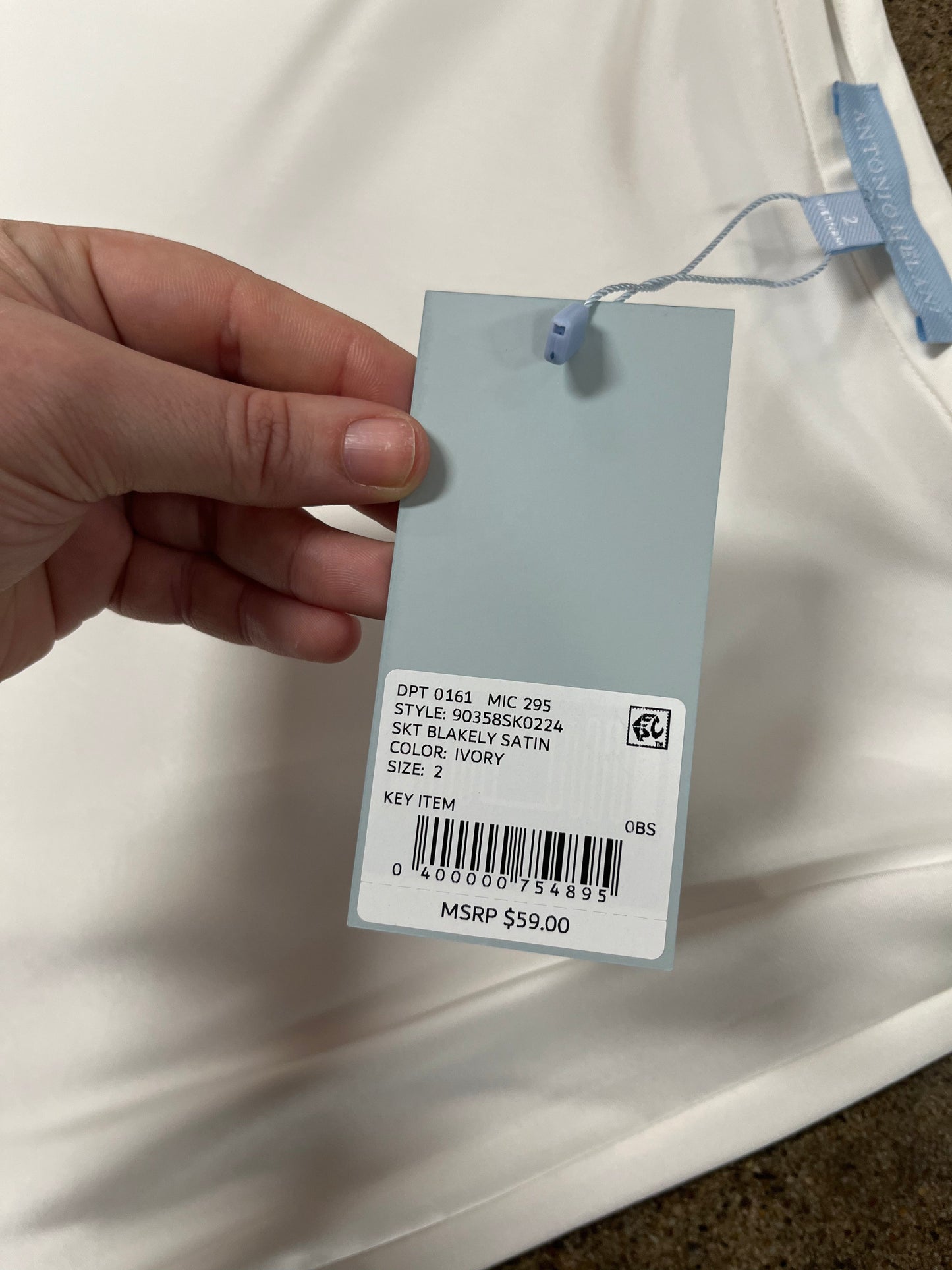 Skirt Maxi By Antonio Melani In White, Size:2