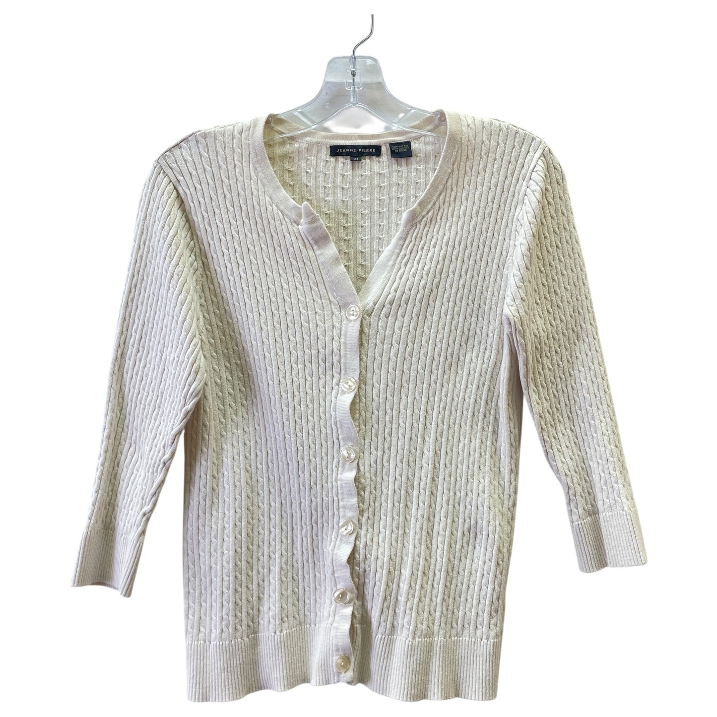 Sweater 2Pc By Jeanne Pierre In Beige, Size:M